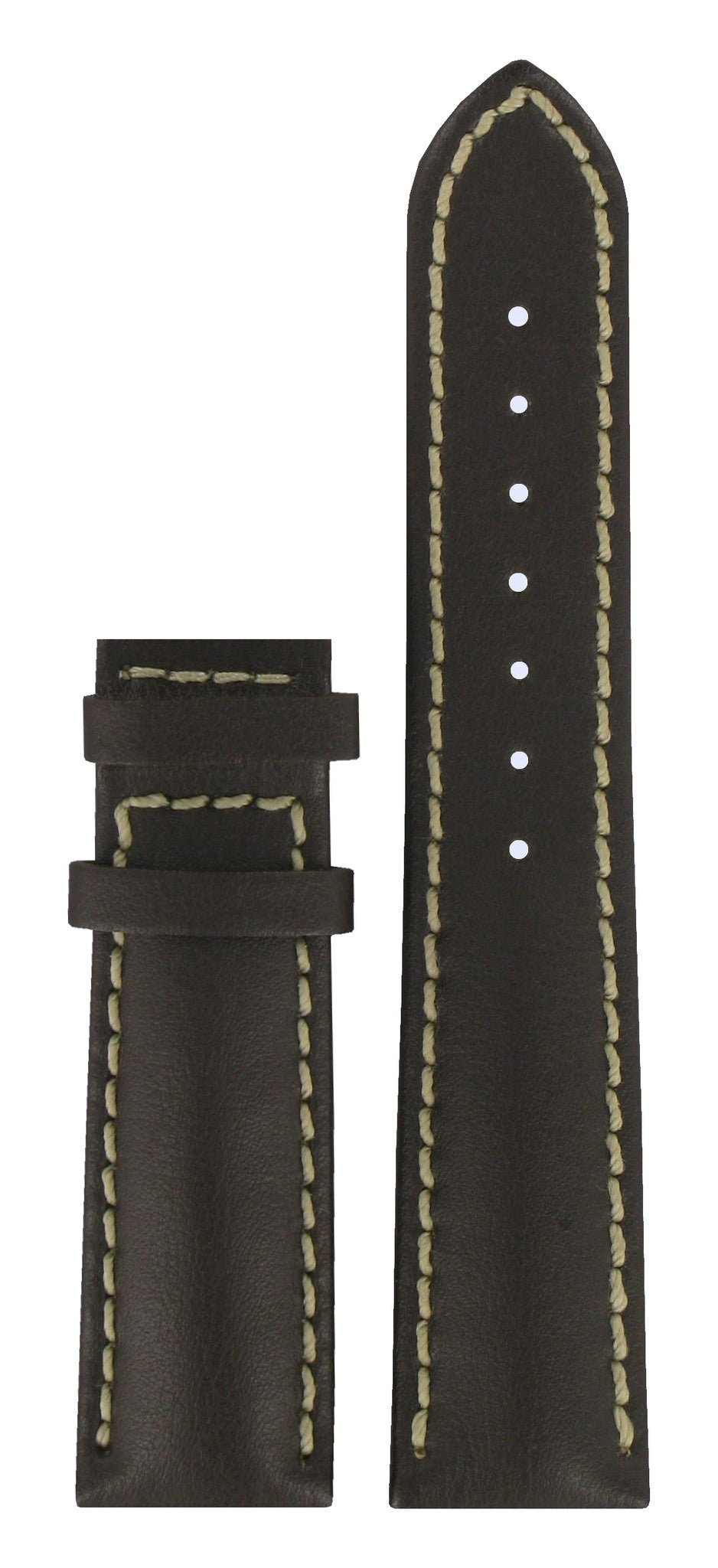 Tissot T008414A XL Watch Band T610022975 Brown Leather 20 mm PRC 100 - Watch Plaza