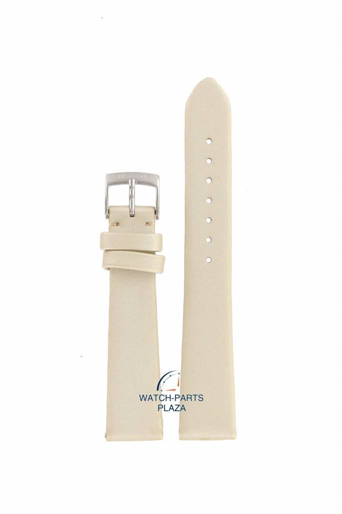 Tissot T009110 Watch Band T603025355 White Leather 17 mm T - Moments - Watch Plaza