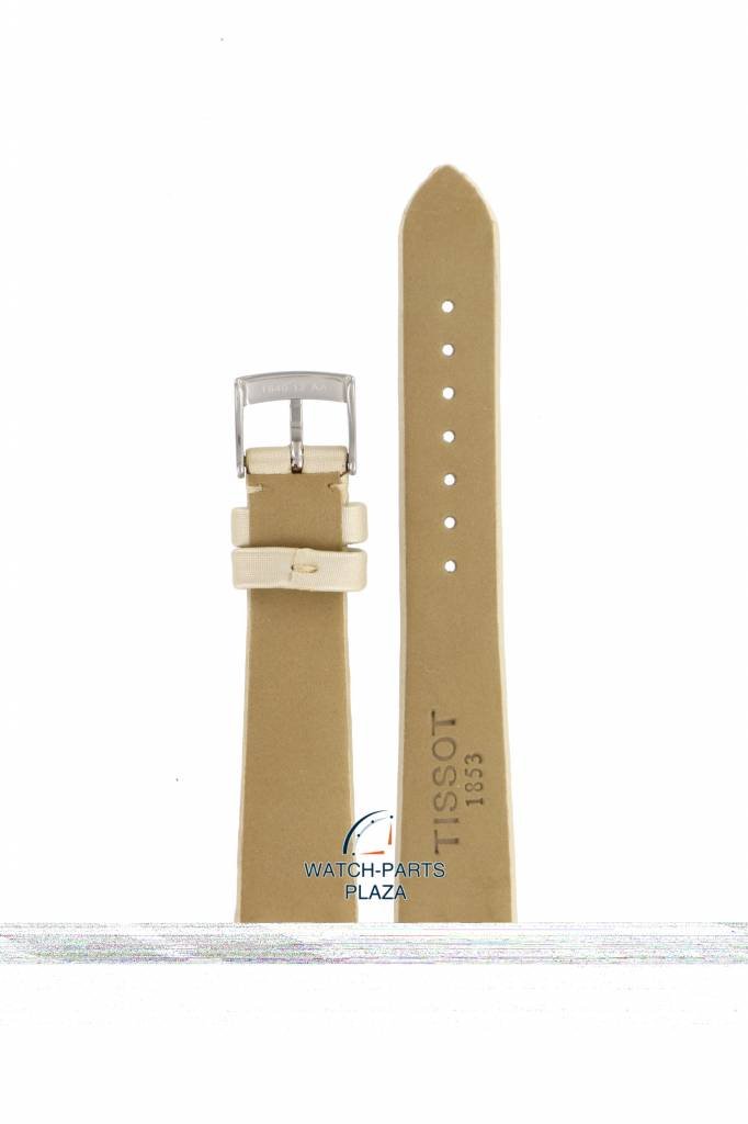 Tissot T009110 Watch Band T603025355 White Leather 17 mm T - Moments - Watch Plaza