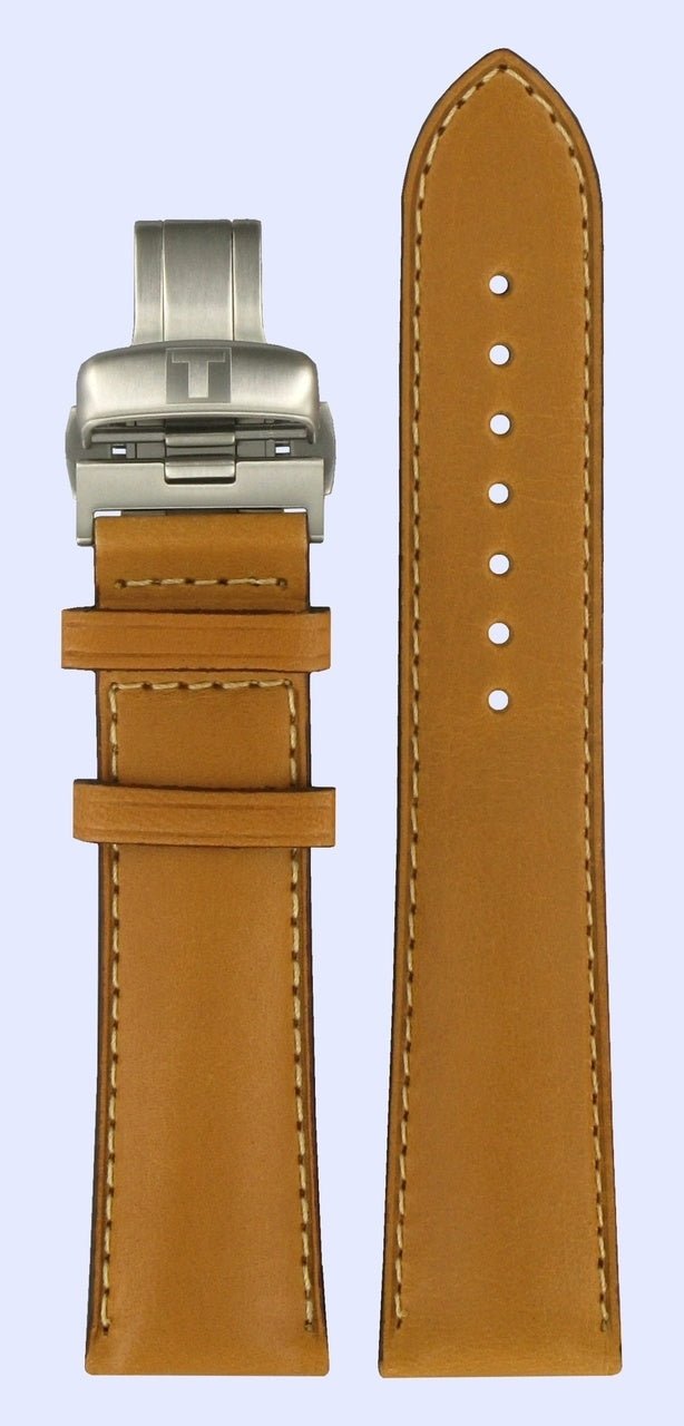 Tissot T013420 A Watch Band T600027416 Brown Leather 21 mm T - Touch Expert - Watch Plaza