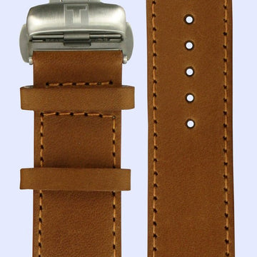 Tissot T013420 A Watch Band T600030601 Brown Leather 21 mm T - Touch Expert - Watch Plaza