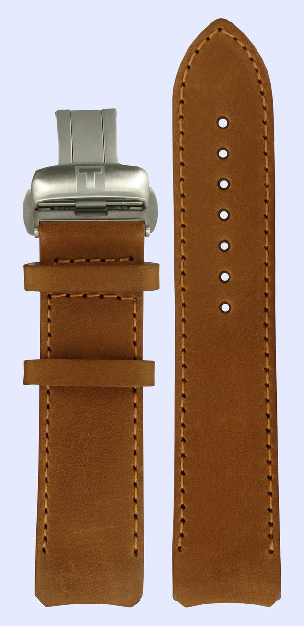 Tissot T013420 A Watch Band T600030601 Brown Leather 21 mm T - Touch Expert - Watch Plaza