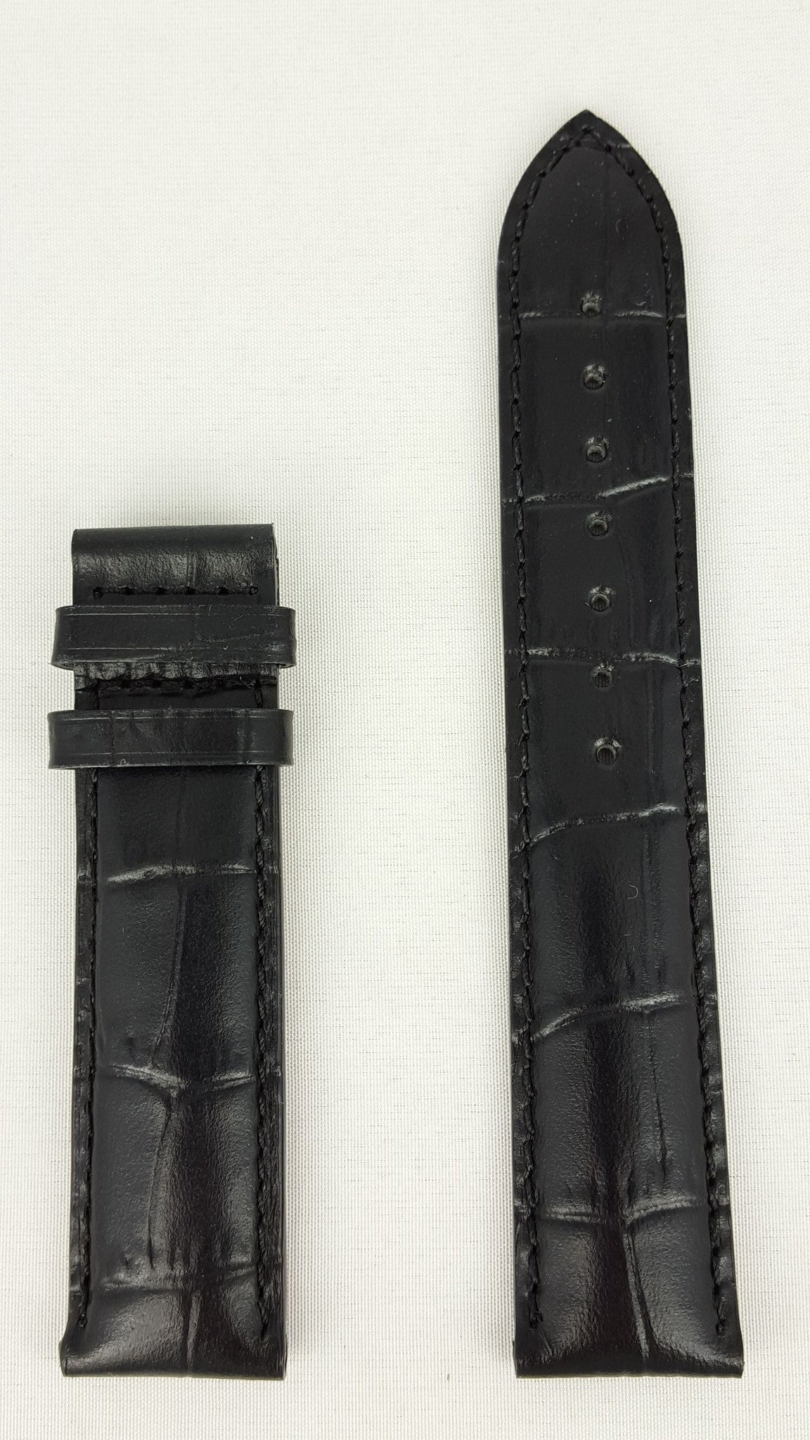 Tissot T014430, T17152 Watch Band T610014562 Black Leather 19 mm PRC - 200 - Watch Plaza