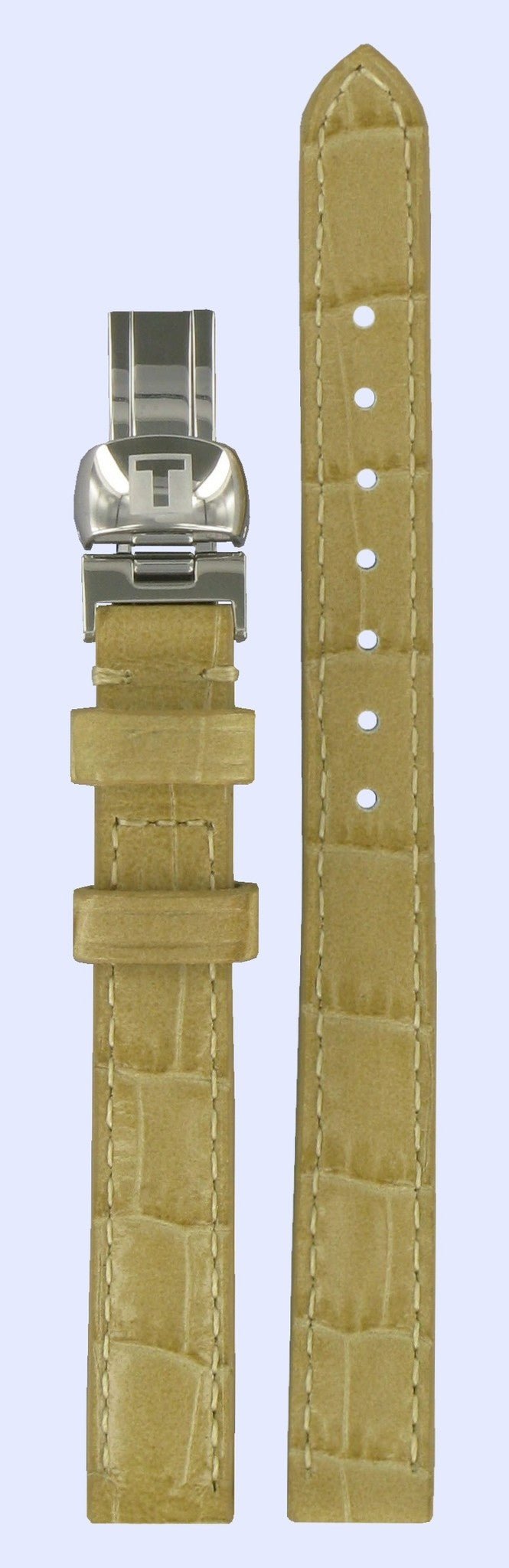 Tissot T015309A T - Trend Watch Band T600025359 Beige Leather 11 mm Happy Chic - Watch Plaza