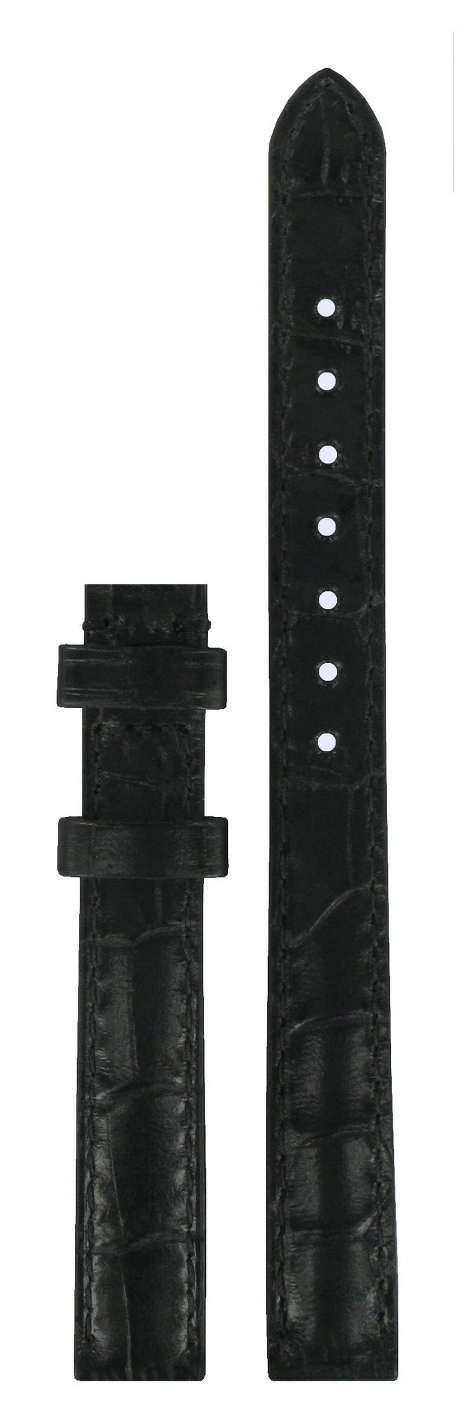 Tissot T015309A Watch Band T610025825 Black Leather 11 mm Happy Chic - Watch Plaza