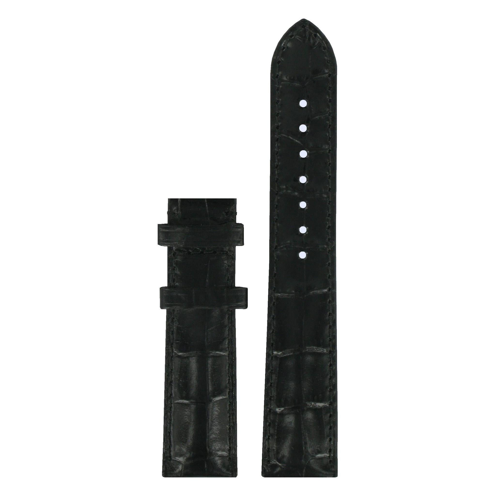 Tissot T016309A XL Watch Band T610027442 Black Leather 18 mm Happy Chic - Watch Plaza
