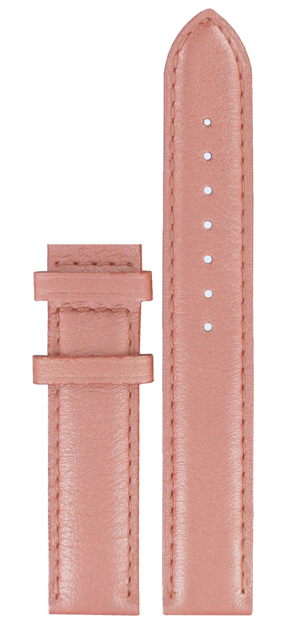 Tissot T017309A Watch Band T610028704 Pink Leather 16 mm Fabulous Garden - Watch Plaza