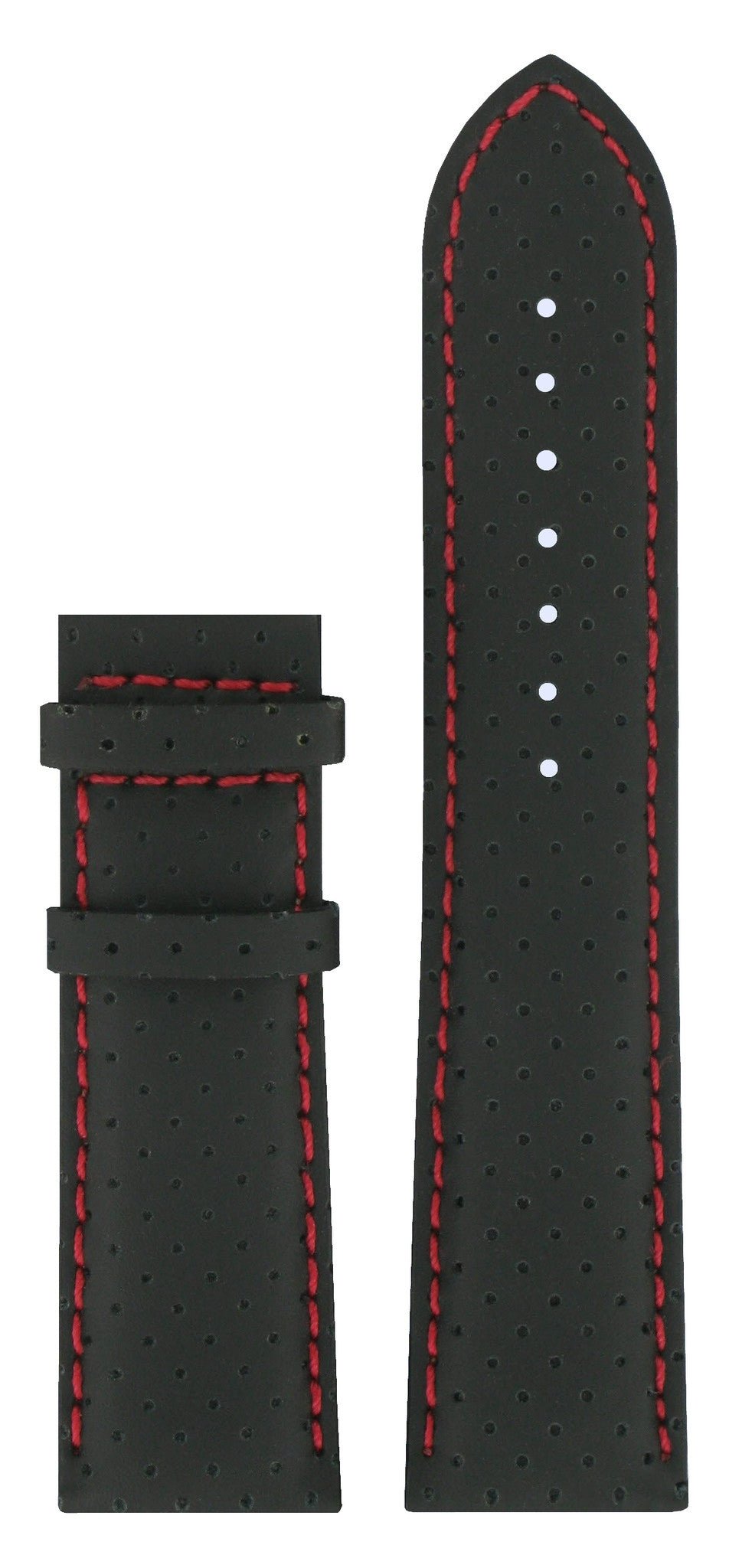 Tissot T018617A Watch Band T610027201 Black Leather 22 mm T - Racing - Watch Plaza