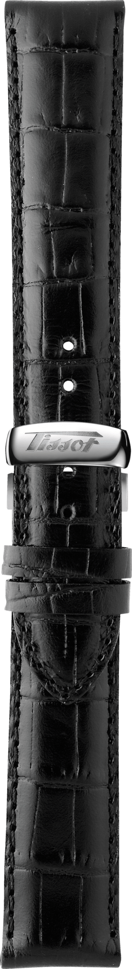 Tissot T019430A & T6617 Heritage Watch Band T600029774 Black Leather 20 mm Visodate - Watch Plaza