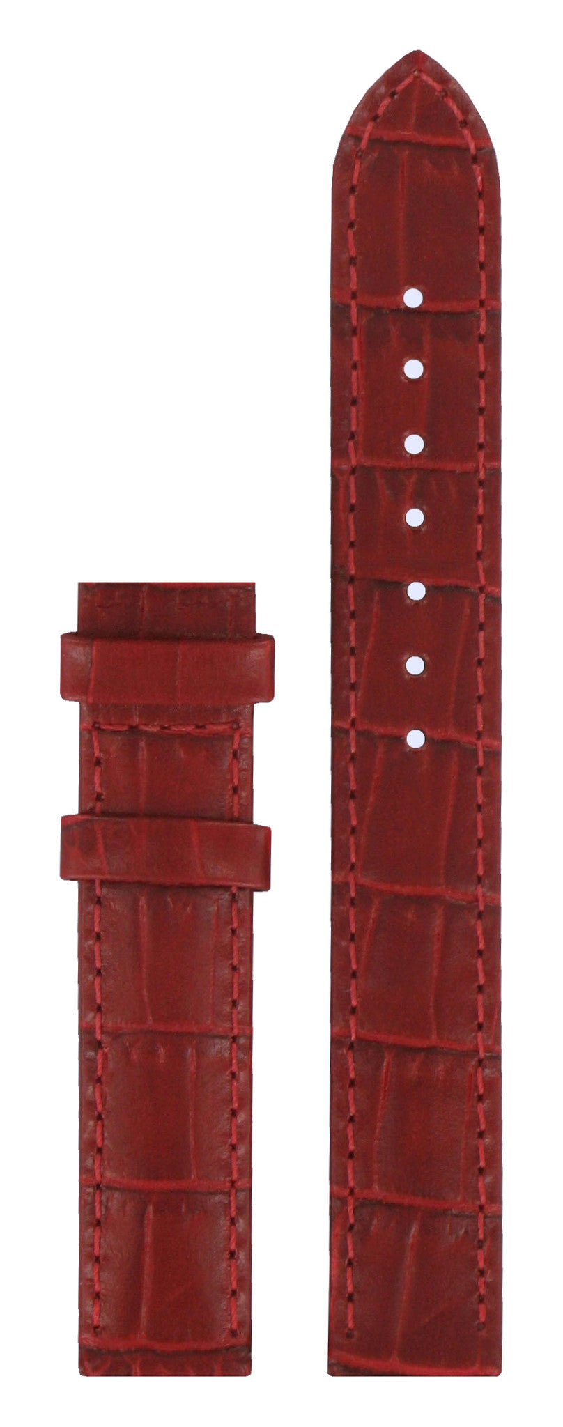 Tissot T023210A & T0212 Watch Band T610020015 Red Leather 14 mm T - Wave - Watch Plaza