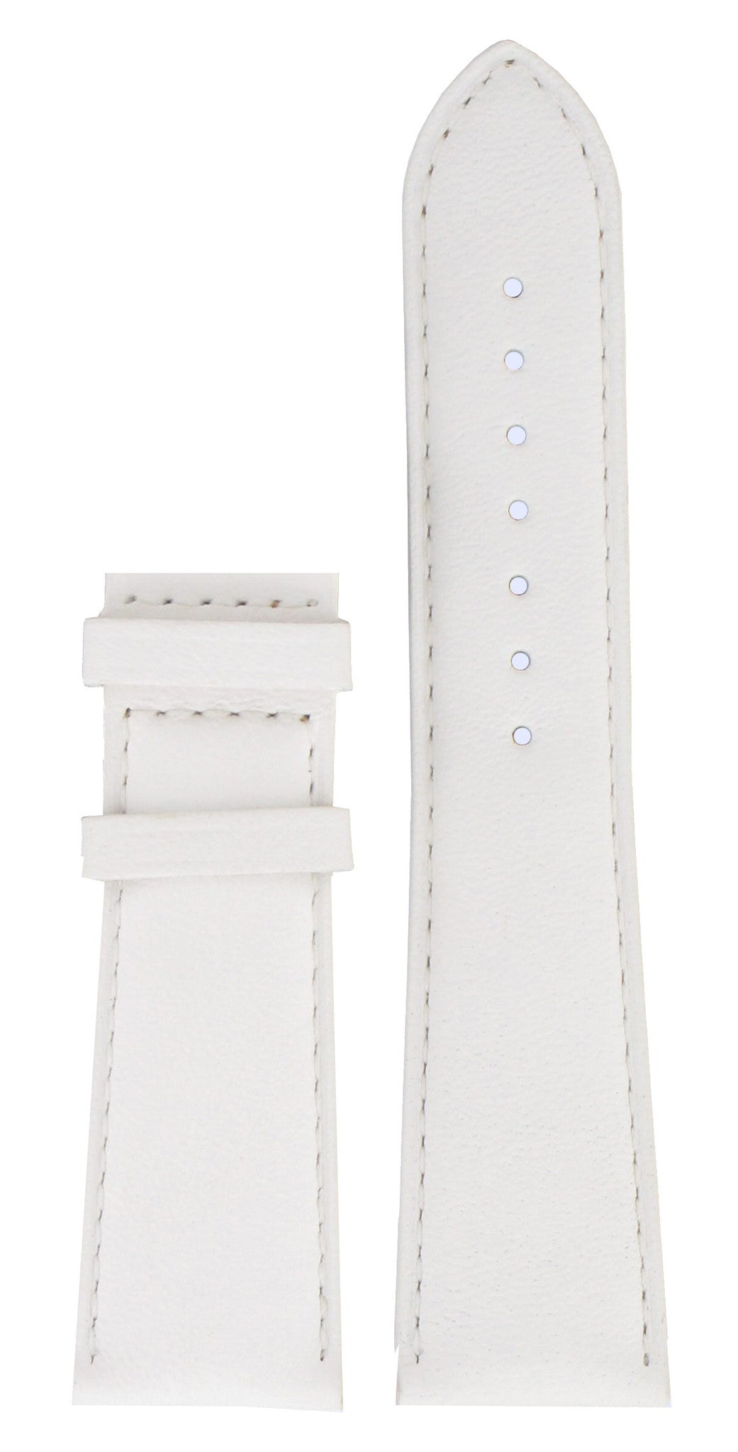 Tissot T023309A Watch Band T610028963 White Leather 22 mm T - Wave - Watch Plaza