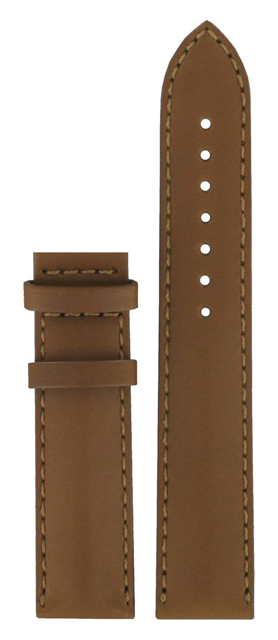 Tissot T025408A Watch Band T610026511 Brown Leather 19 mm Heritage - Watch Plaza