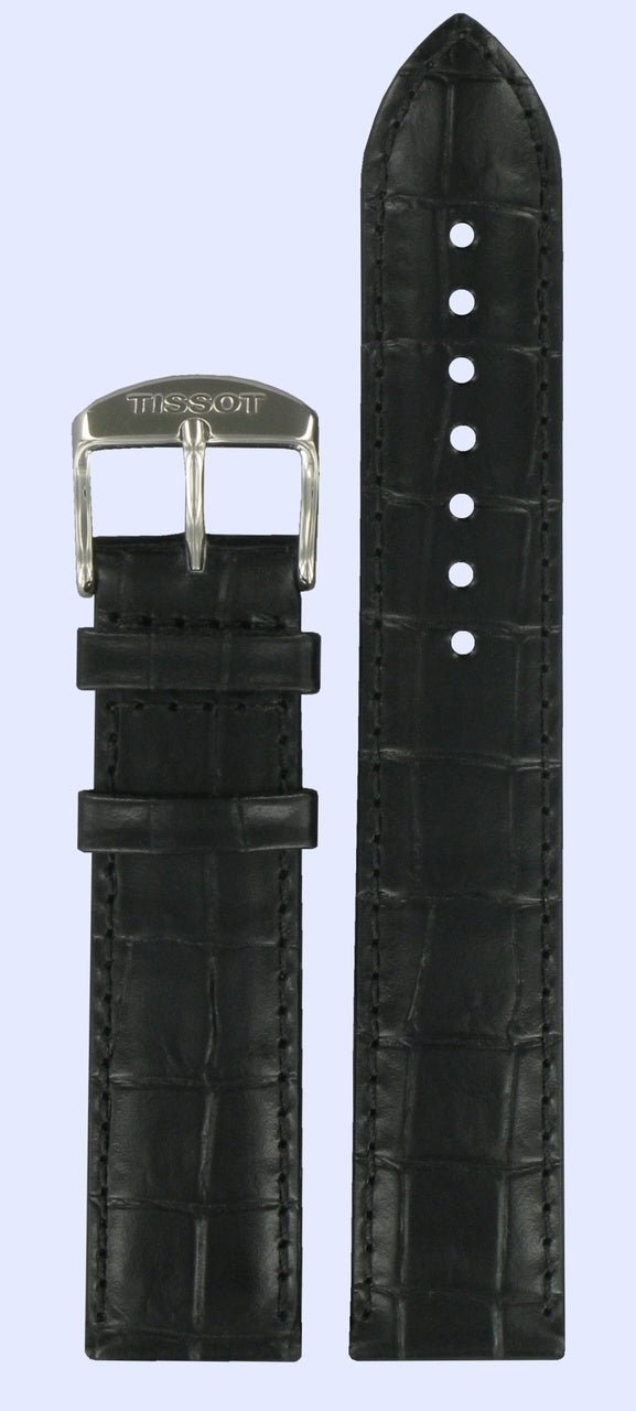 Tissot T033410A T - Classic Watch Band T600027526 Black Leather 19 mm Classic Dream - Watch Plaza