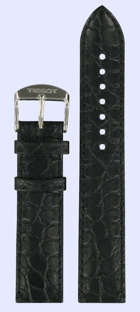 Tissot T033410A T - Classic Watch Band T600027535 Black Leather 19 mm Classic Dream - Watch Plaza