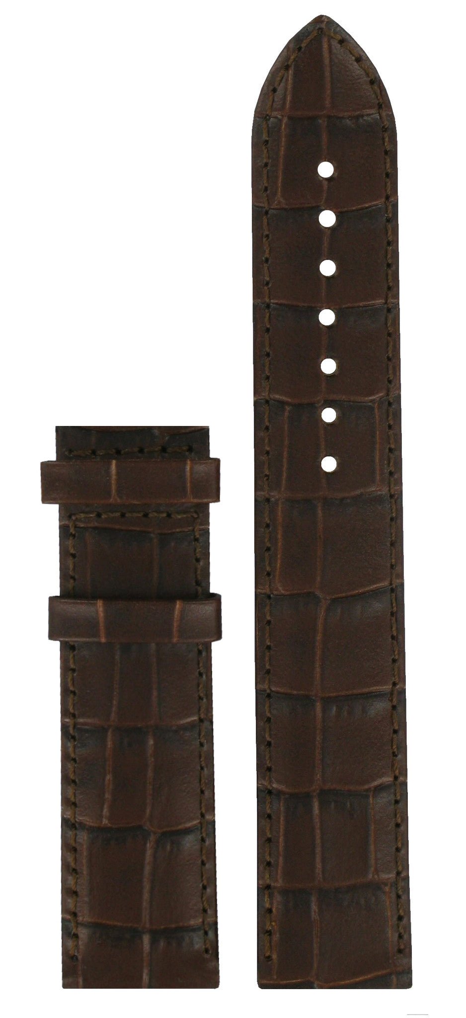 Tissot T033410A & T033423A XL Watch Band T600028068 Brown Leather 19 mm Classic Dream - Watch Plaza