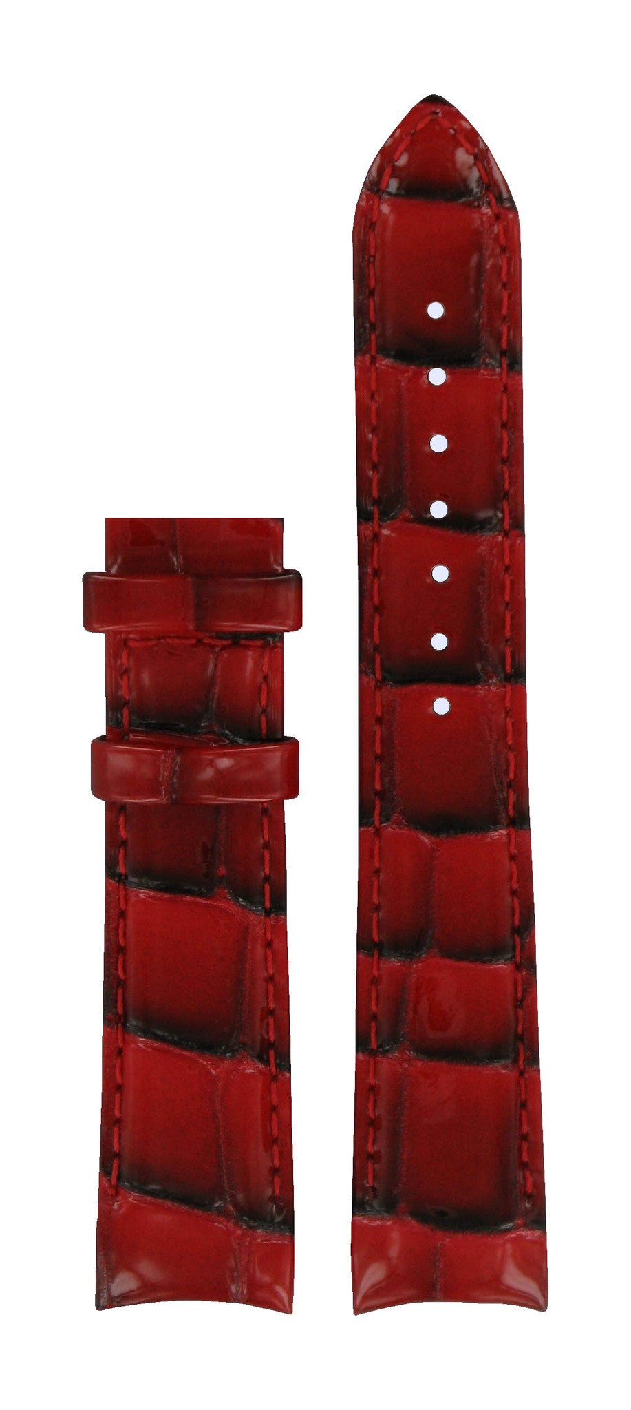 Tissot T0352101601101 Watch Band T610031401 Red Leather 18 mm Couturier - Watch Plaza