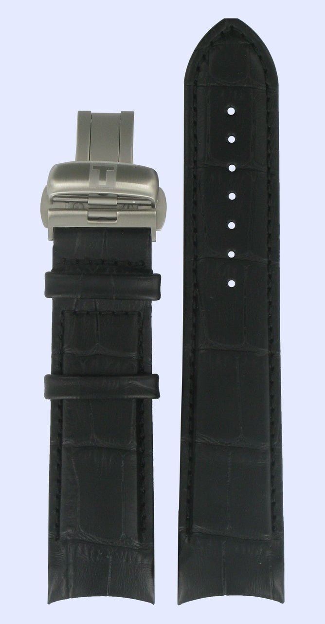 Tissot T035407A, T035410A, T035446A & T035428A Watch Band T600028565 Black Leather 22 mm Couturier - Watch Plaza