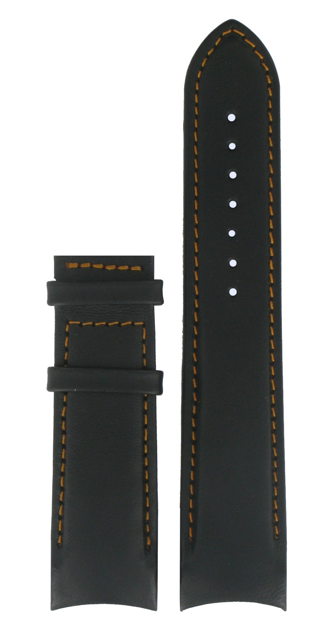 Tissot T035407A XL Watch Band T610028556 Black Leather 22 mm Couturier - Watch Plaza