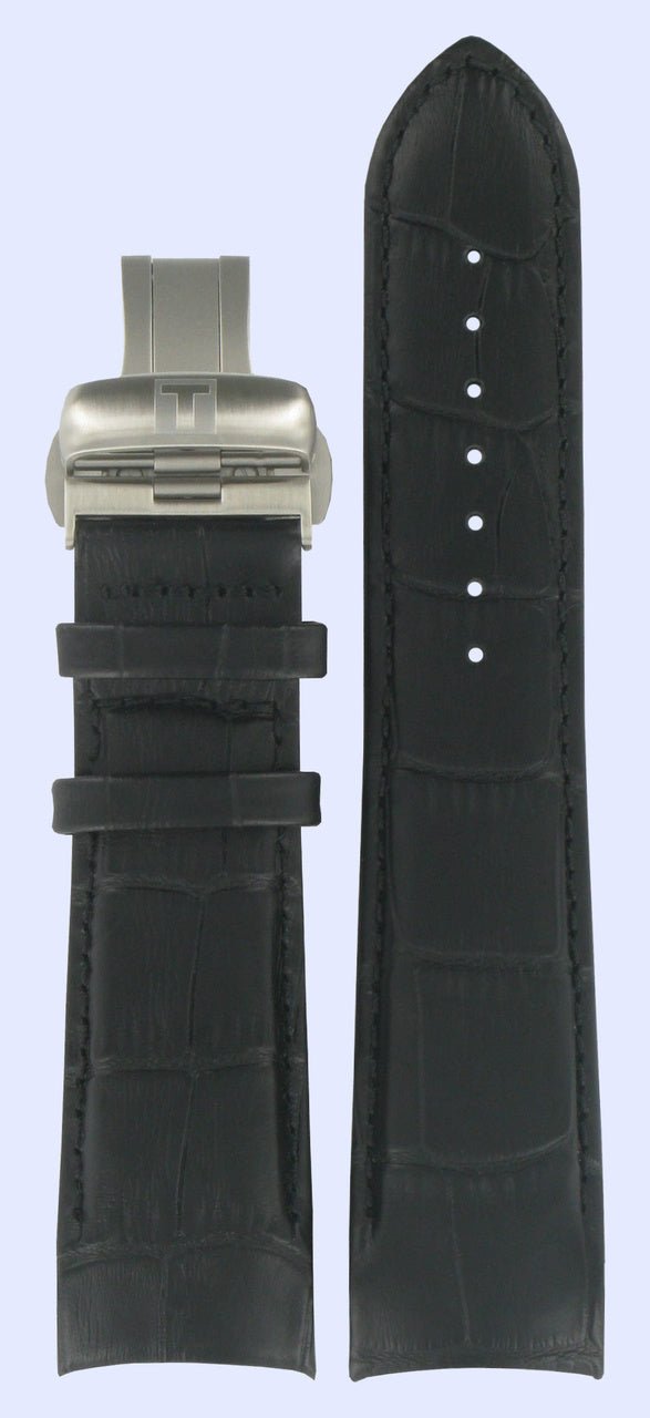 Tissot T035439A & T035617A T - Trend Watch Band T600028581 Black Leather 23 mm Couturier - Watch Plaza