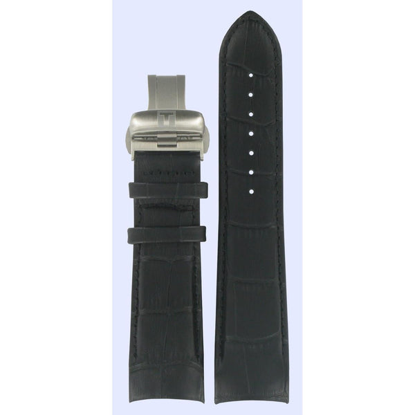 Tissot T035439A & T035617A T - Trend Watch Band T600028581 Black Leather 23 mm Couturier - Watch Plaza