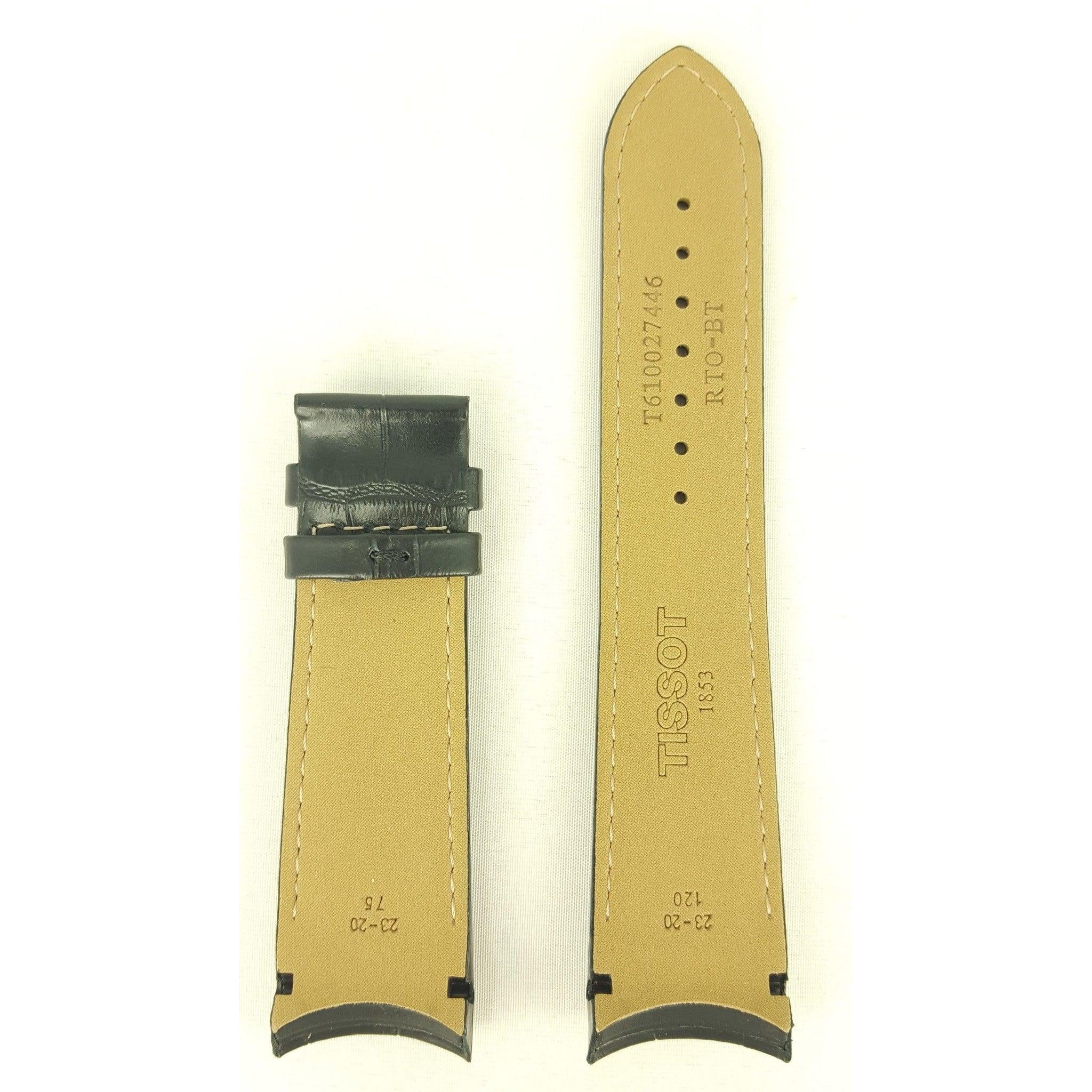 Tissot T035439A & T035617A - T - Trend Watch Band T610027446 Black Leather 23 mm Couturier - Watch Plaza