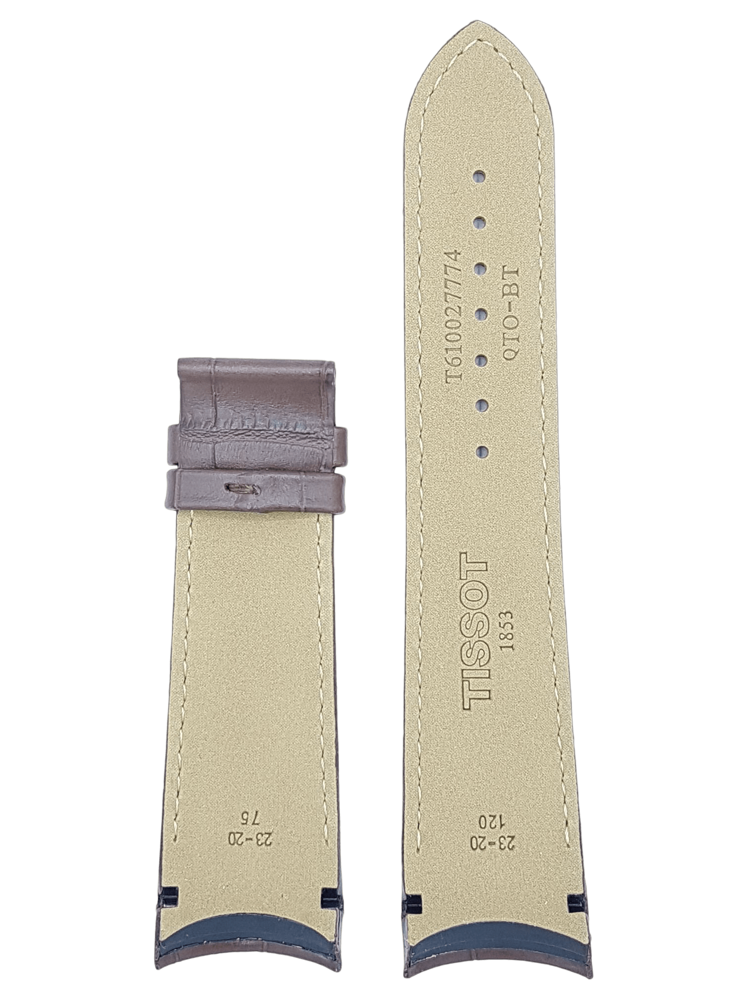 Tissot T035439A & T035617A Watch Band T610027774 Brown Leather 23 mm Couturier - Watch Plaza