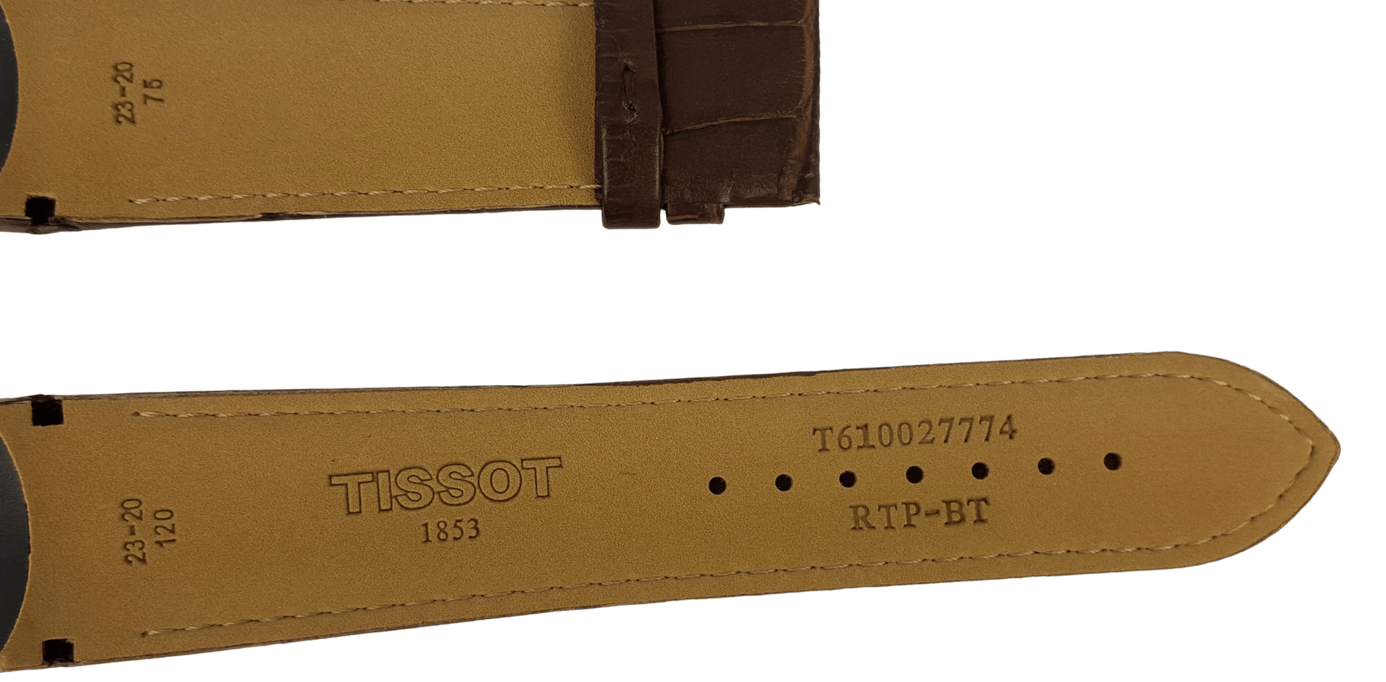 Tissot T035439A & T035617A Watch Band T610027774 Brown Leather 23 mm Couturier - Watch Plaza