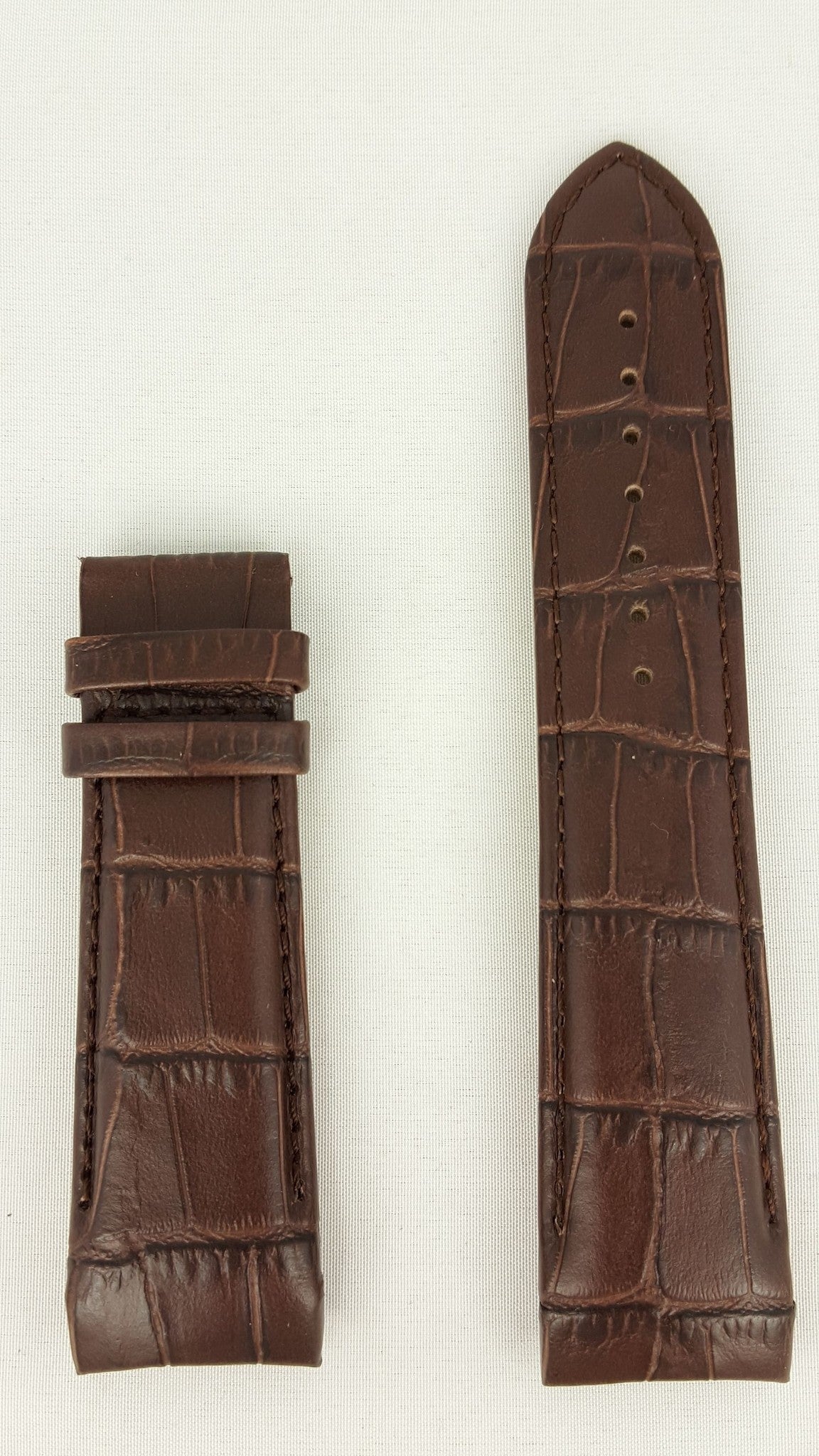 Tissot T035439A &amp; T035617A Watch Band T610027774 Brown Leather 23 mm Couturier - Watch Plaza