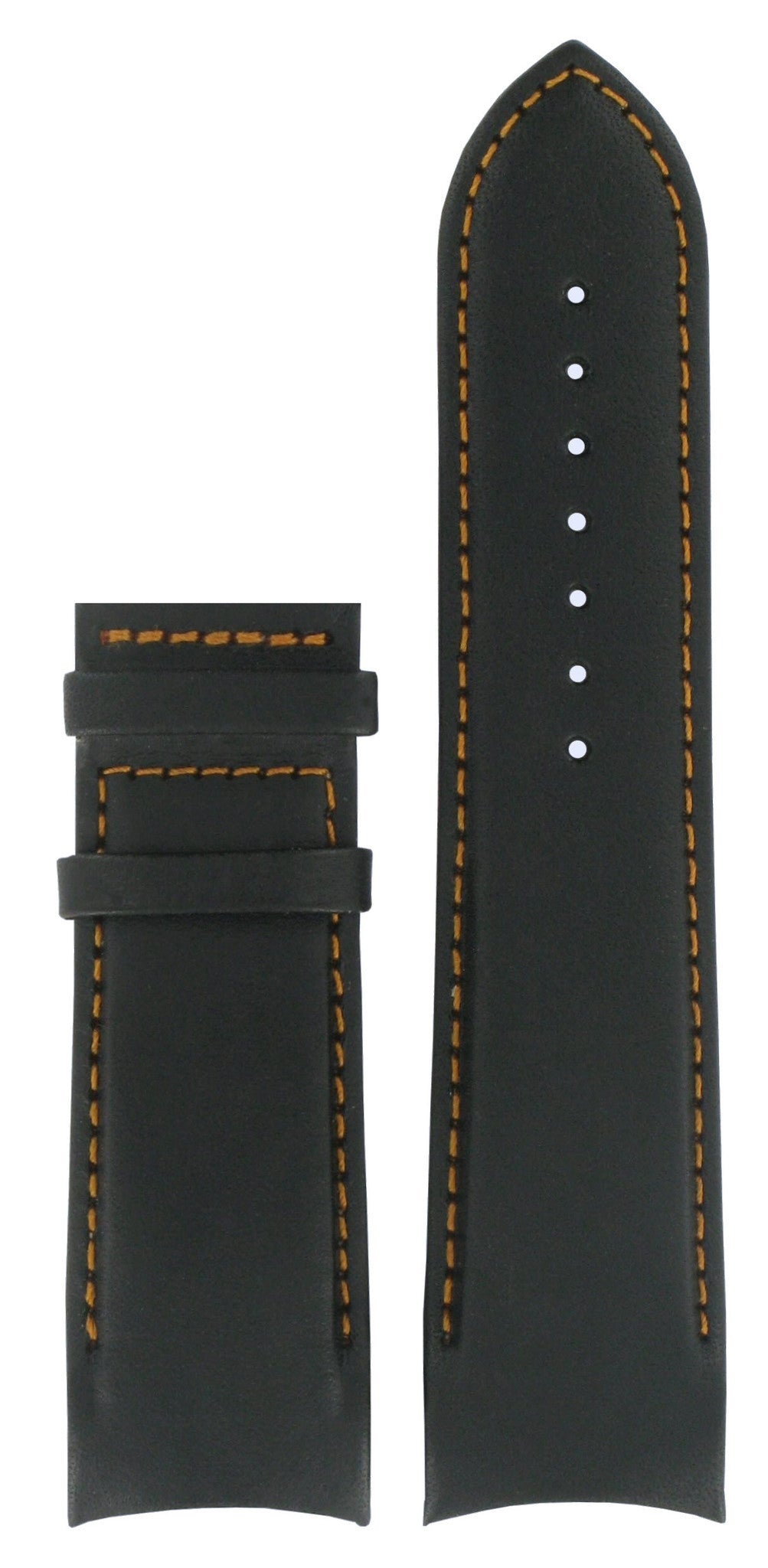 Tissot T035614A & T035627A XS Watch Band T610028614 Black Leather 24 mm Couturier - Watch Plaza