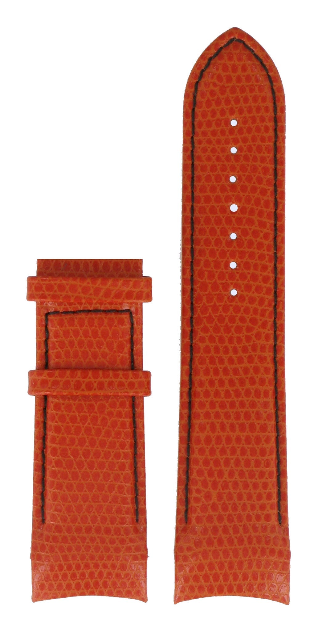 Tissot T0356271605102 Watch Band T610030667 Orange Leather 24 mm Couturier - Watch Plaza