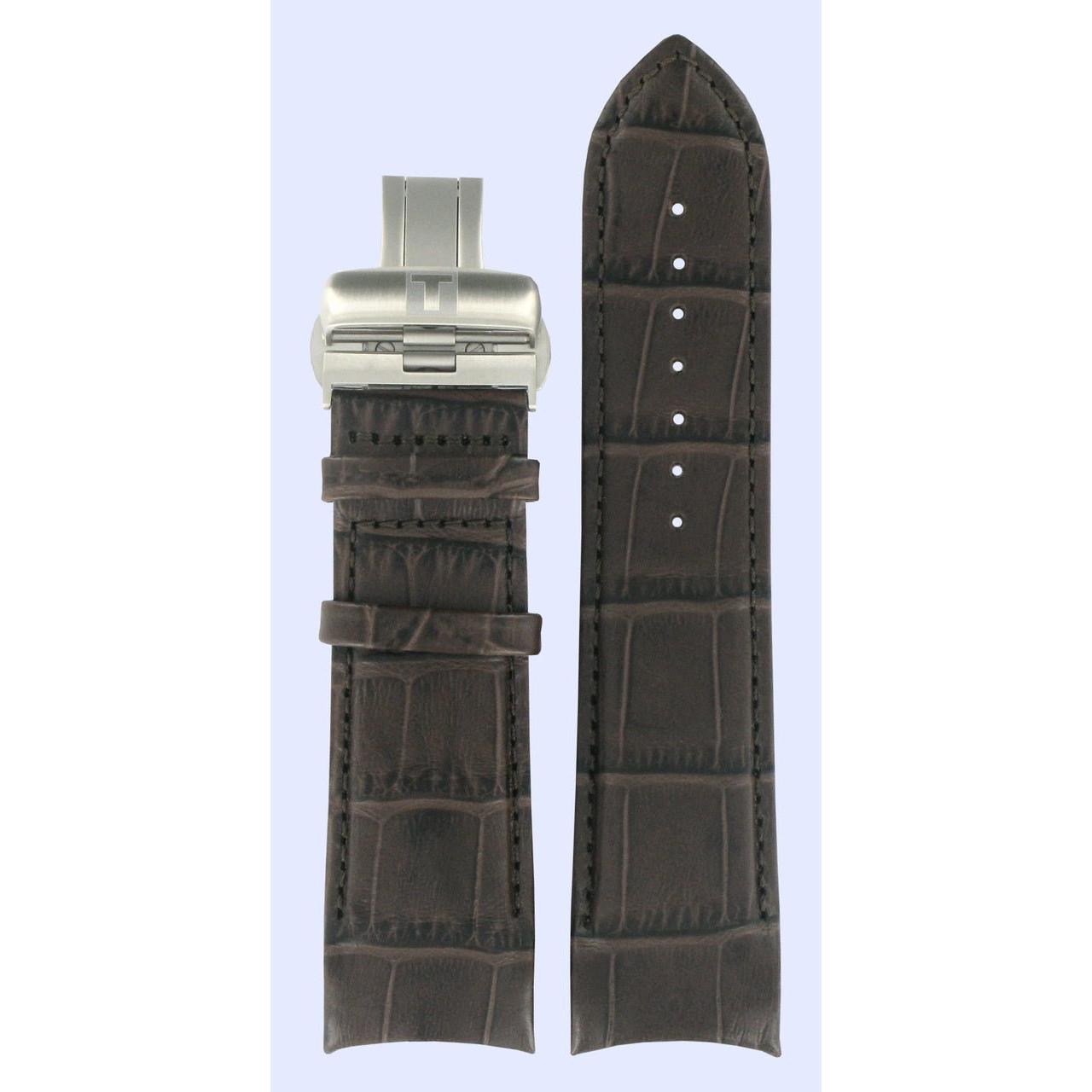 Tissot T035627A T - Trend Watch Band T600028610 Brown Leather 24 mm Couturier - Watch Plaza