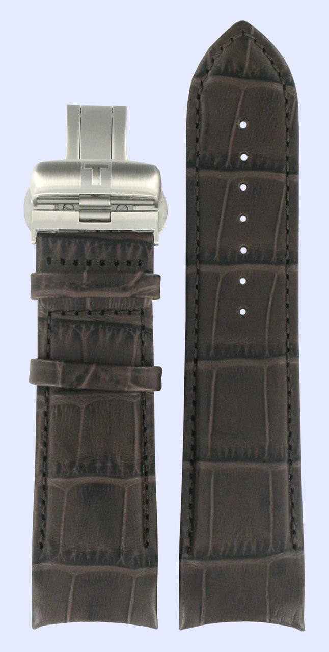 Tissot T035627A T - Trend Watch Band T600028610 Brown Leather 24 mm Couturier - Watch Plaza