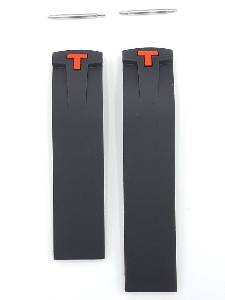 Tissot T036417A - T - Sport Watch Band T610028498 Black Silicone 20 mm PRS 330 - Watch Plaza