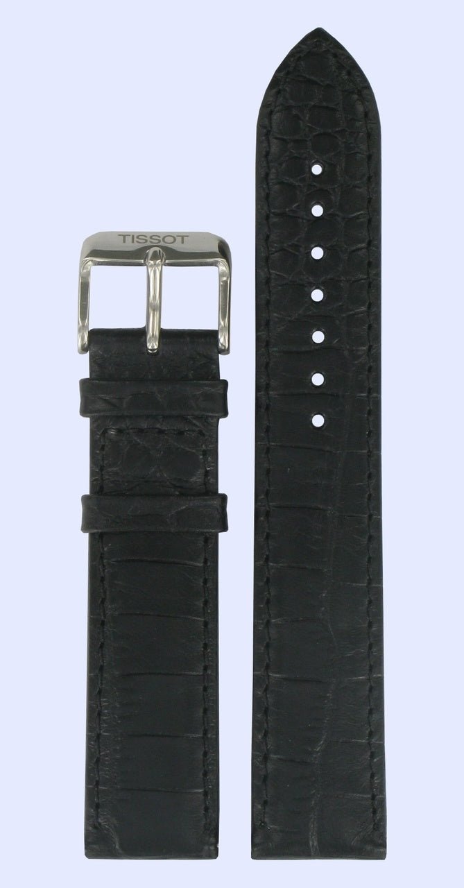 Tissot T038430A Watch Band T600029095 Black Leather 19 mm T - One - Watch Plaza