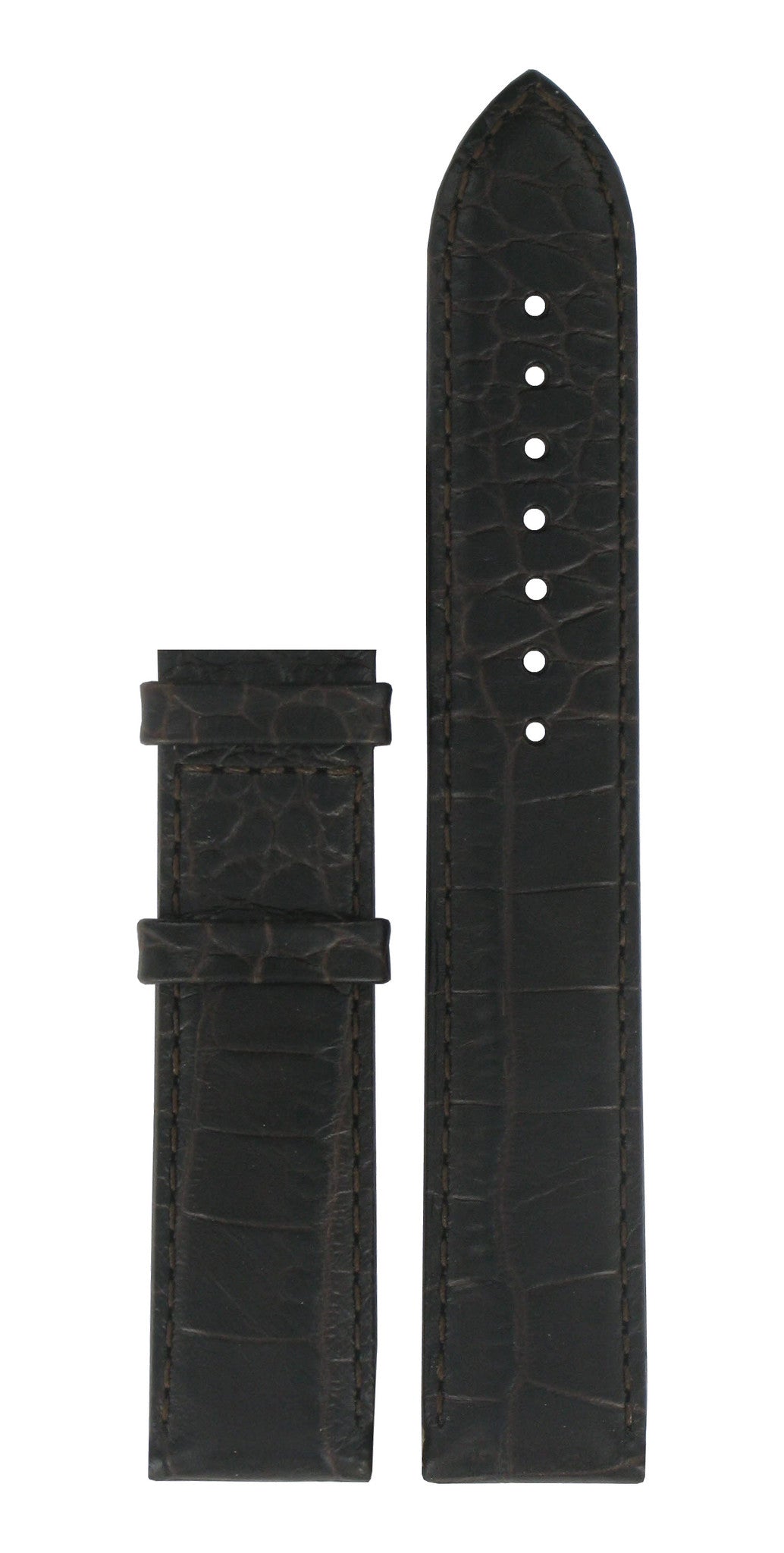 Tissot T038430A XL Watch Band T600029102 Dark Brown Leather 19 mm T - One - Watch Plaza