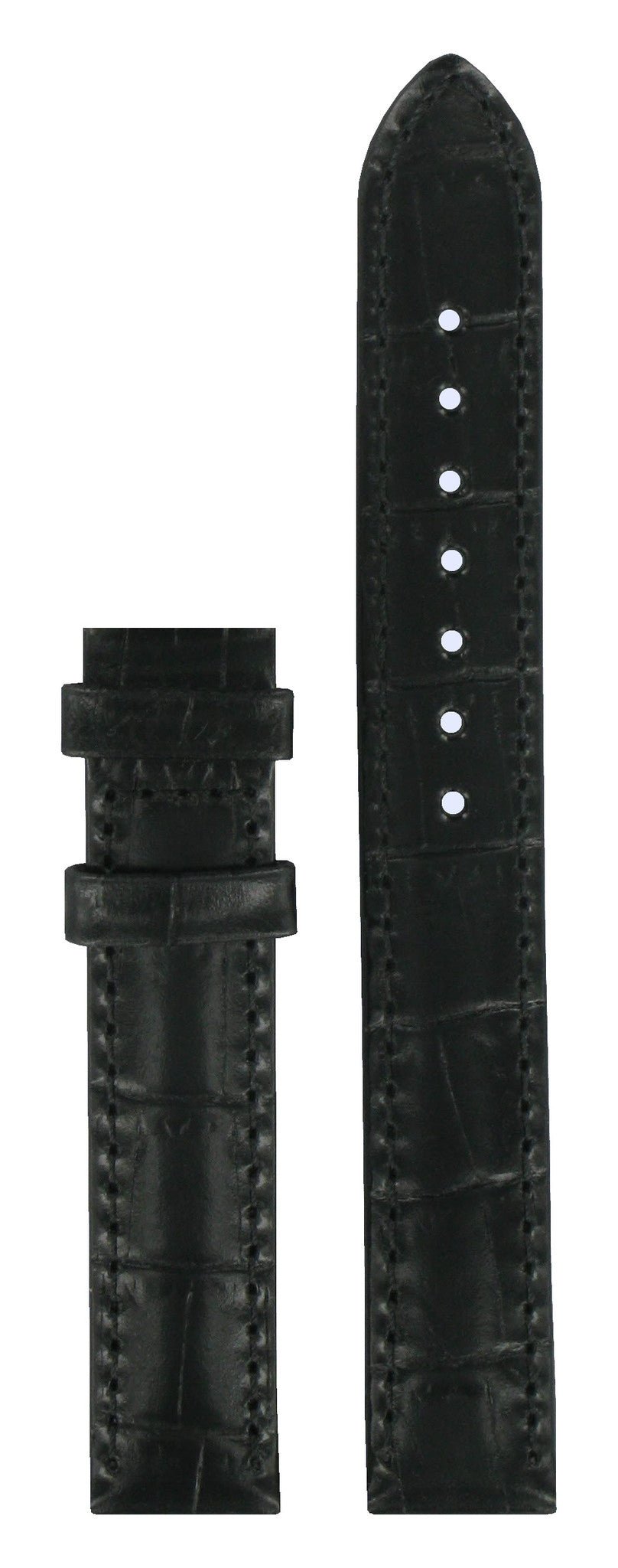 Tissot T045207A & T0212 T - Wave Watch Band T610020011 Black Leather 14 mm Bridgeport - Watch Plaza