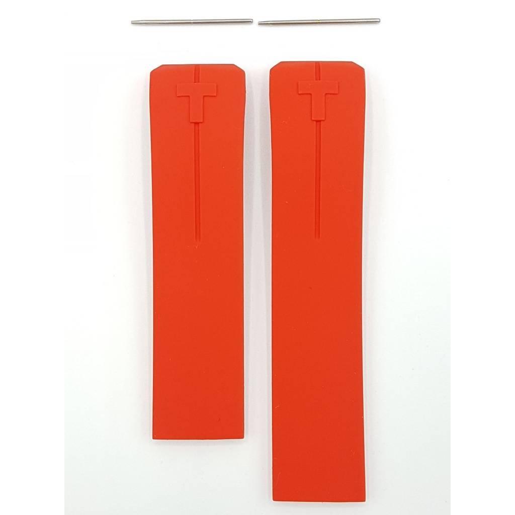 Tissot T047420A T Touch II Watch Band T610035317 Red Silicone 21 mm T - Touch - Watch Plaza