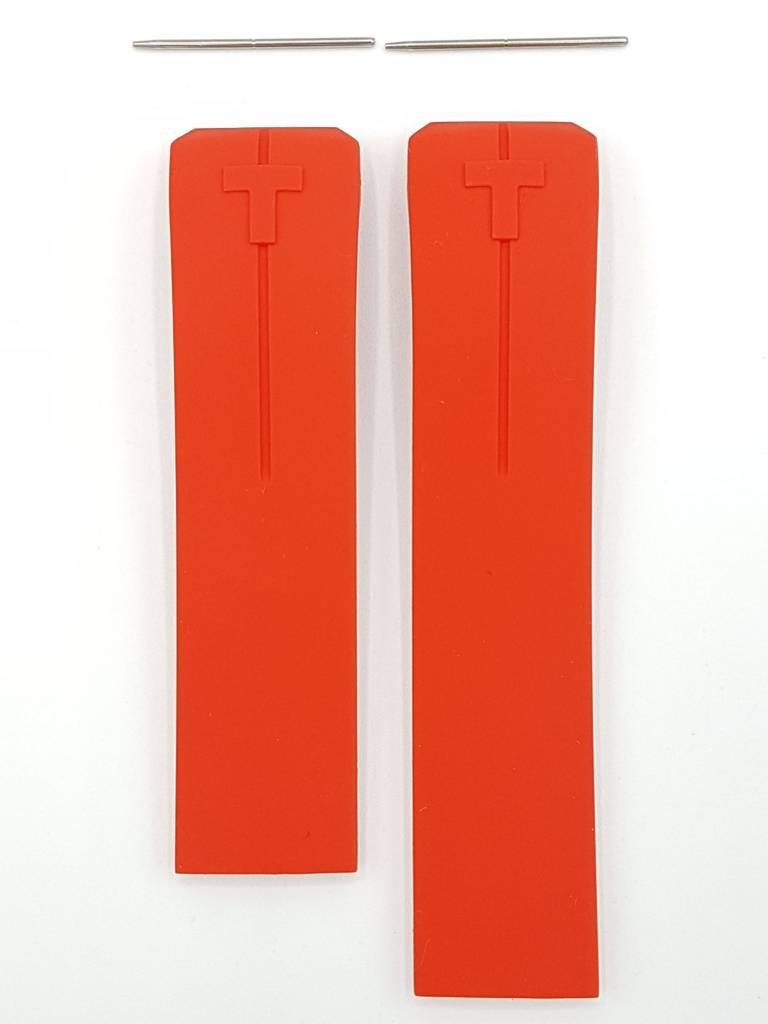 Tissot T047420A T Touch II Watch Band T610035317 Red Silicone 21 mm T - Touch - Watch Plaza