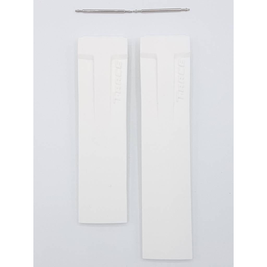 Tissot T048417 Danica Patrick Watch Band T610029094 White Silicone 21 mm T - Race - Watch Plaza