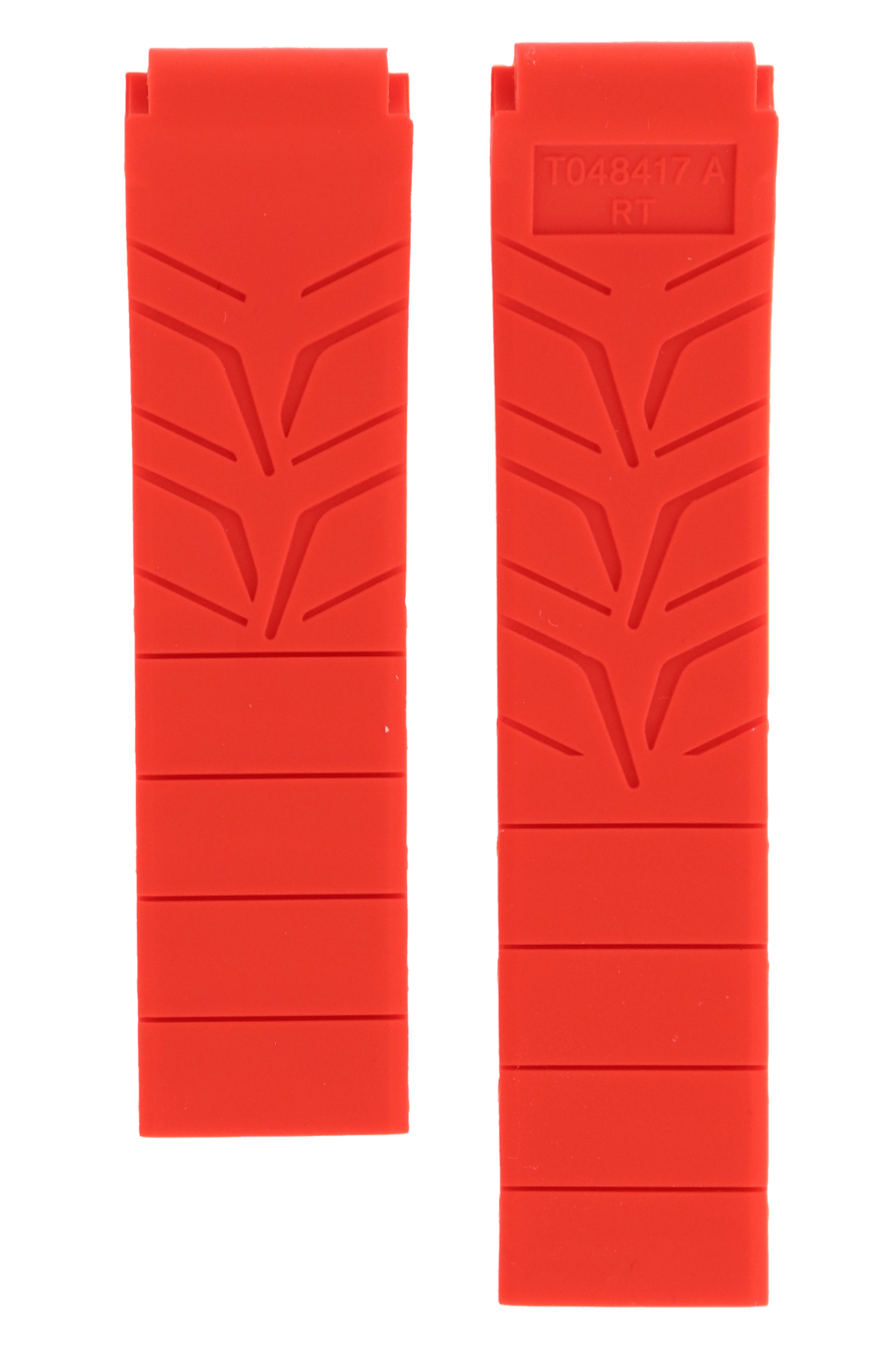 Tissot T048417A Watch Band T610029689 Red Silicone 21 mm T - Race - Watch Plaza