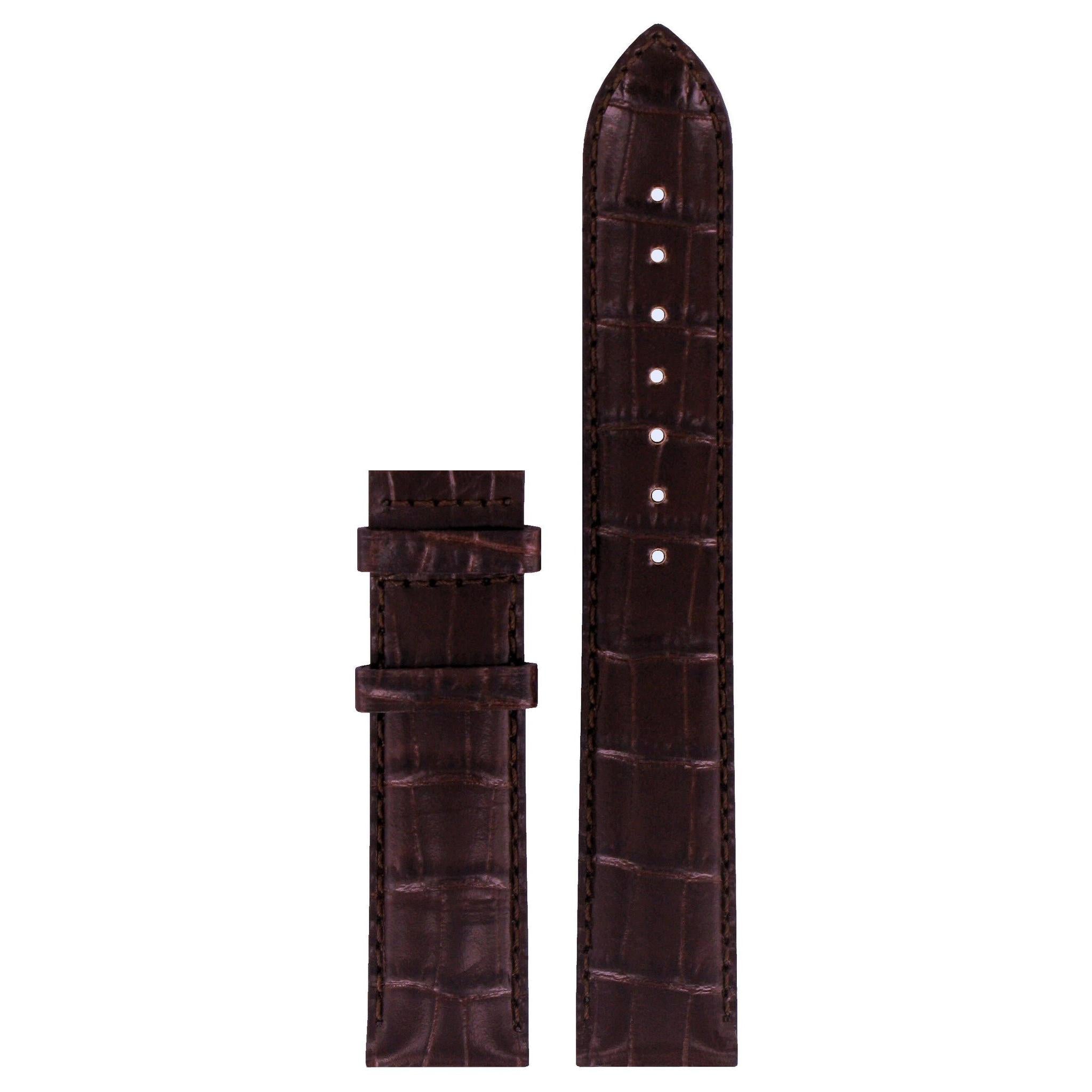 Tissot T049407A, T006407A & T065430A Watch Band T610029096 Brown Leather 19 mm PR 100 & Le Locle - Watch Plaza