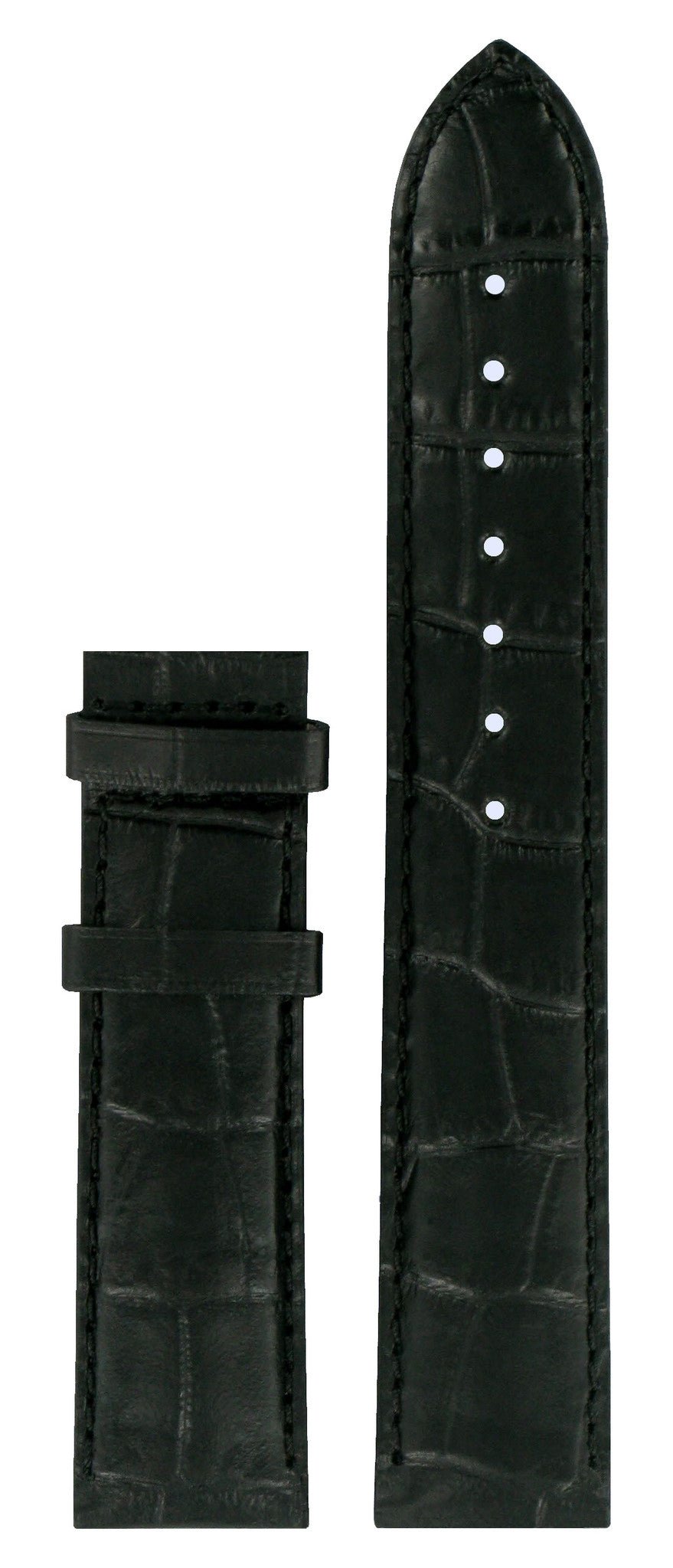 Tissot T049407A & T065430A Watch Band T610029098 Black Leather 19 mm PR 100 & Automatic III - Watch Plaza