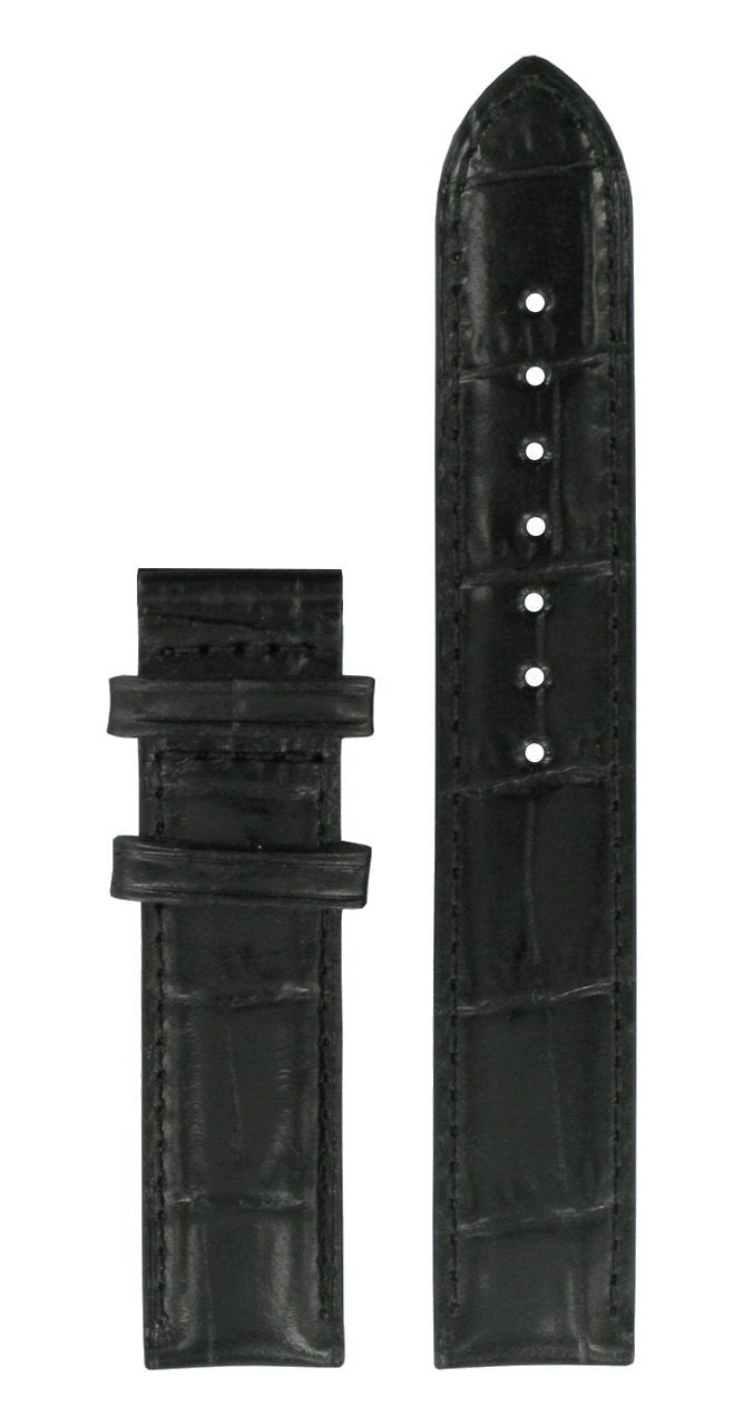 Tissot T050207A & T050217A - XL Watch Band T610034247 Black Leather 16 mm Lady Heart - Watch Plaza