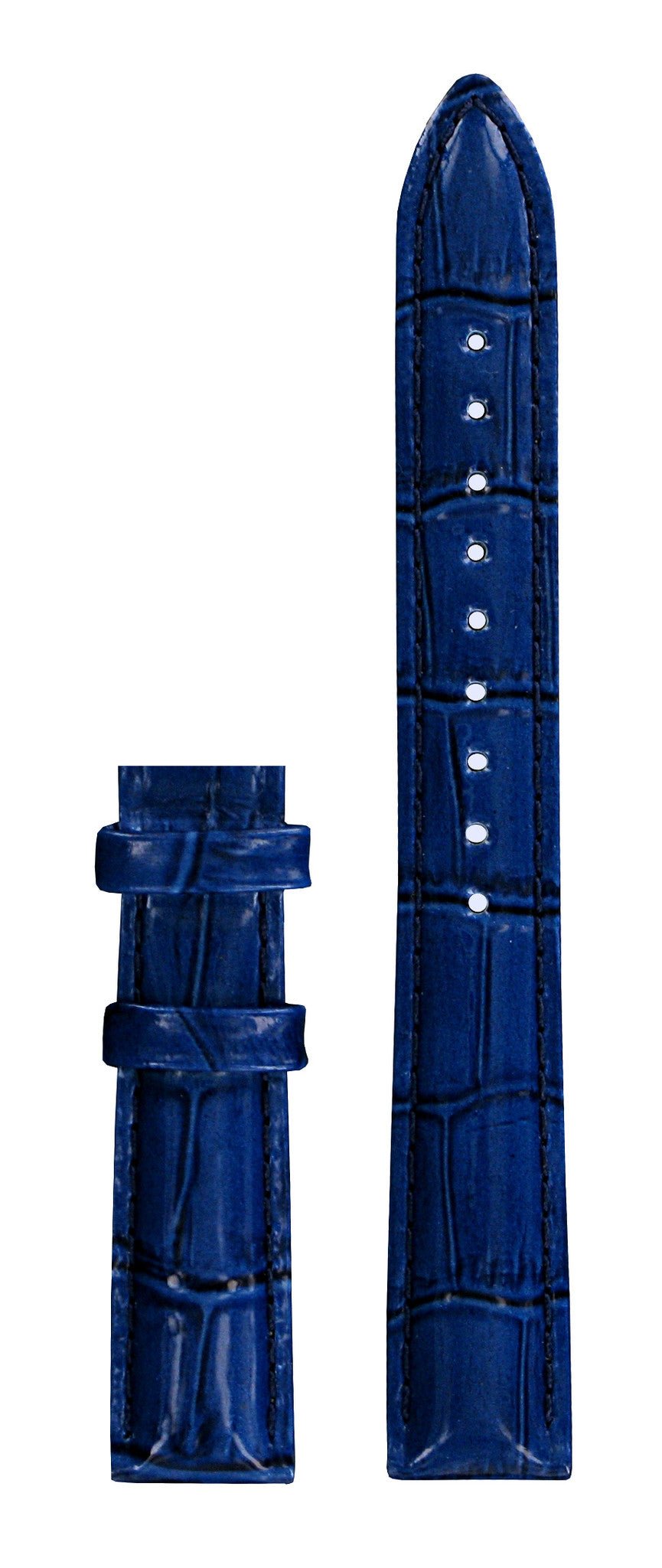 Tissot T0552171603300 Watch Band T610034140 Blue Leather 16 mm PRC 200 - Watch Plaza