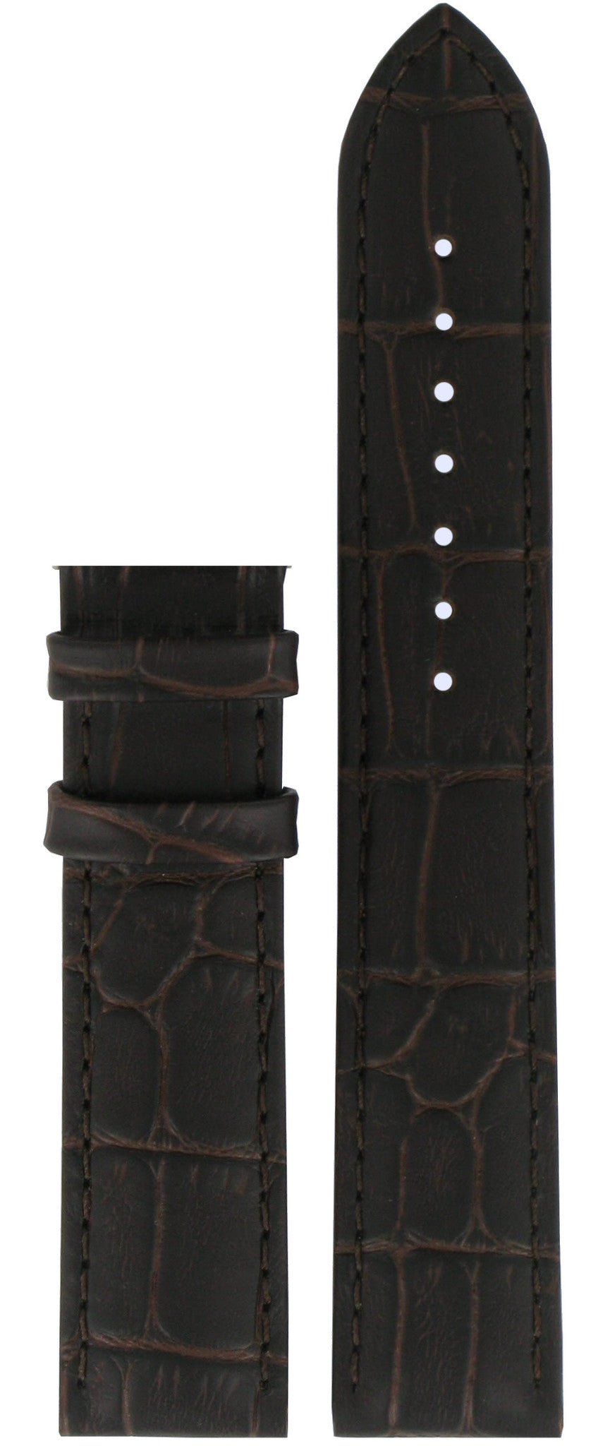 Tissot T055417A, T055410A Watch Band T610032785 Brown Leather 19 mm PRC - 200 - Watch Plaza