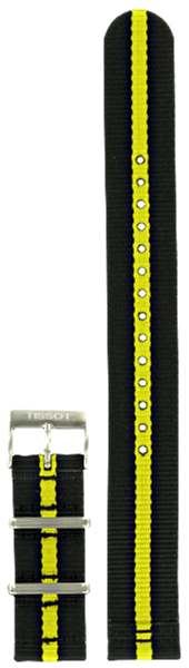 Tissot T055417A Watch Band T604039535 Black Textile 19 mm PRC - 200 - Watch Plaza