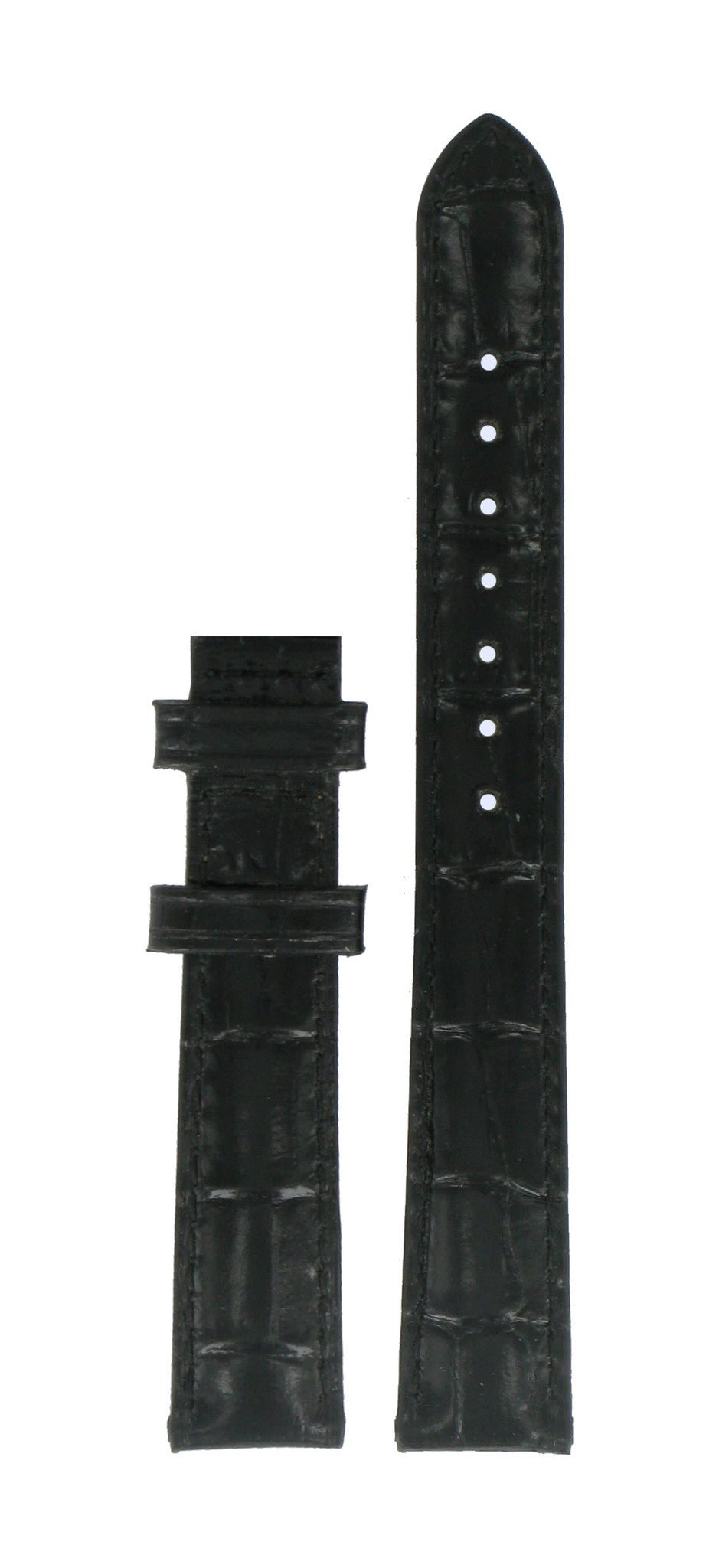 Tissot T057310A Watch Band T610030310 Black Leather 14 mm Every Time - Watch Plaza