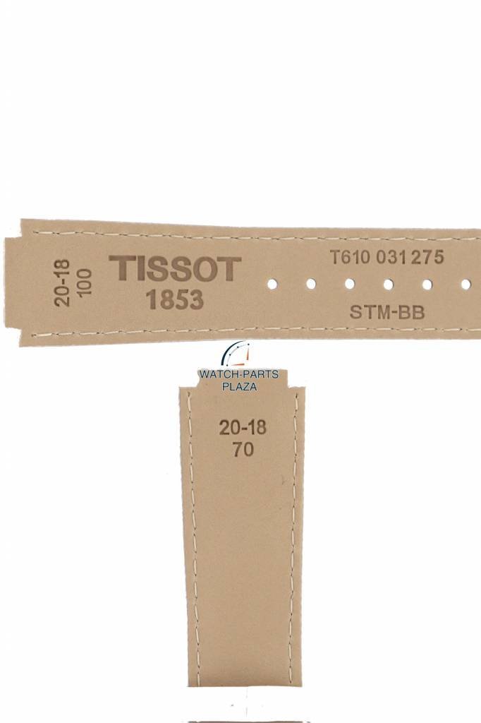 Tissot T061310 - T - Trend Watch Band T610031275 White Leather 14 mm TXL - Watch Plaza