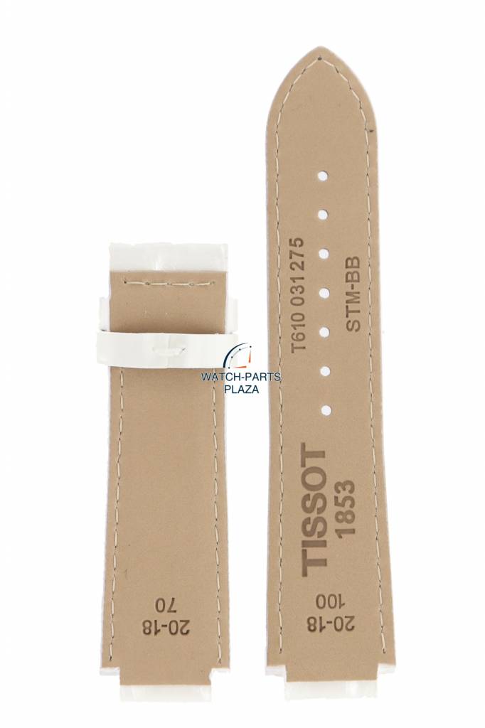 Tissot T061310 - T - Trend Watch Band T610031275 White Leather 14 mm TXL - Watch Plaza