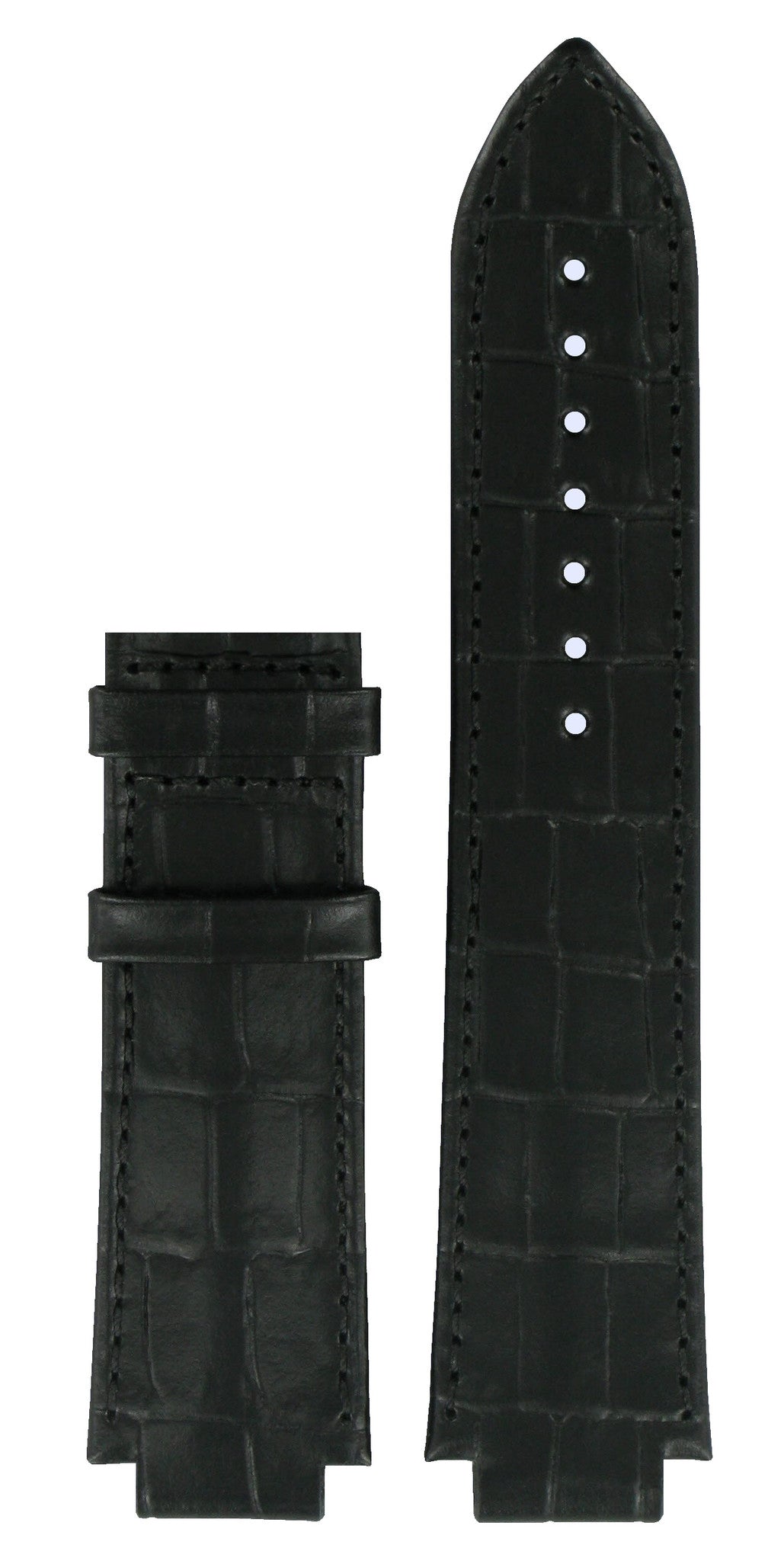 Tissot T0615101605100 XL Watch Band T610031274 Black Leather 15 mm TXL - Watch Plaza